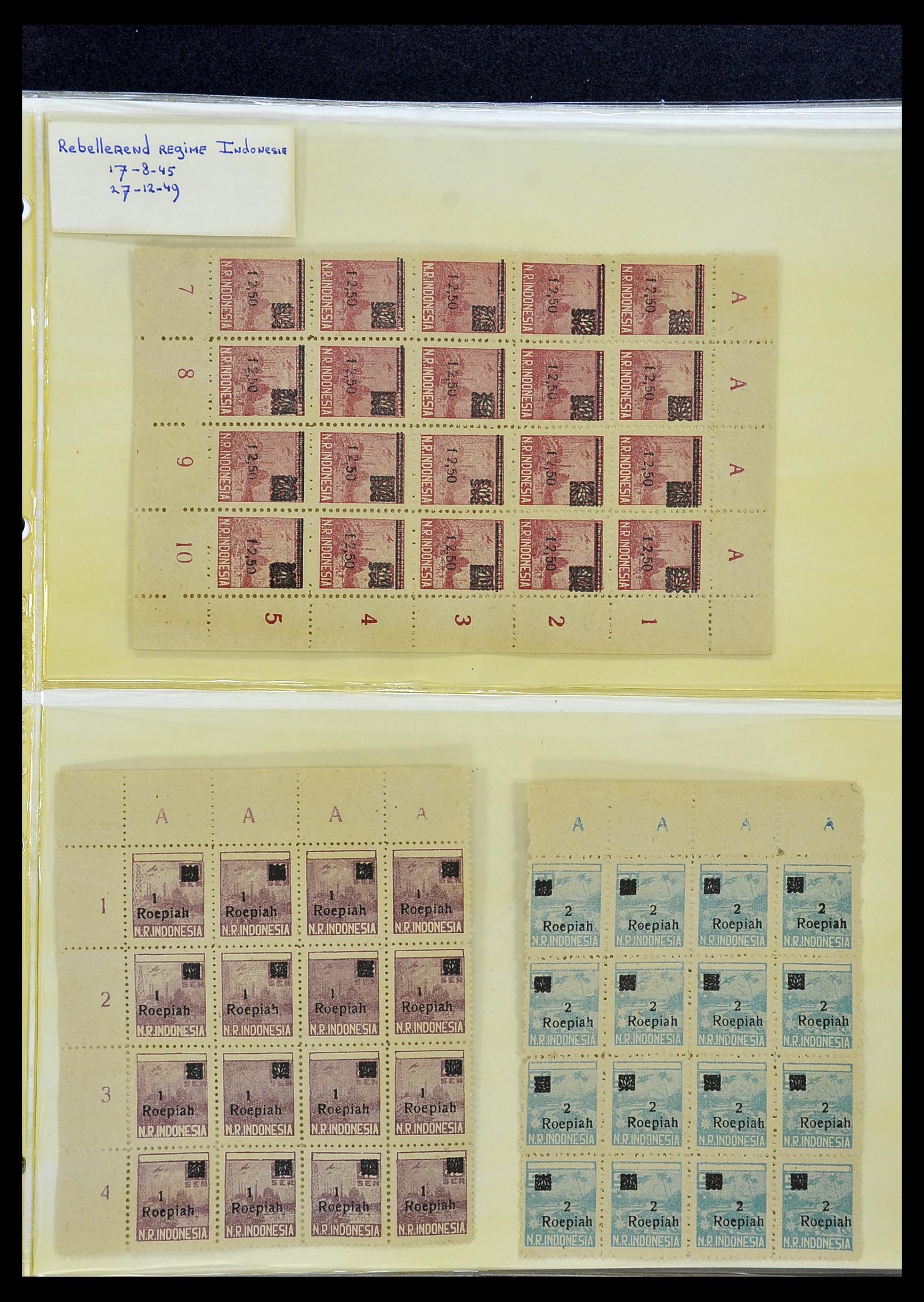 34545 061 - Stamp Collection 34545 Japanese Occupation of the Dutch East Indies and 