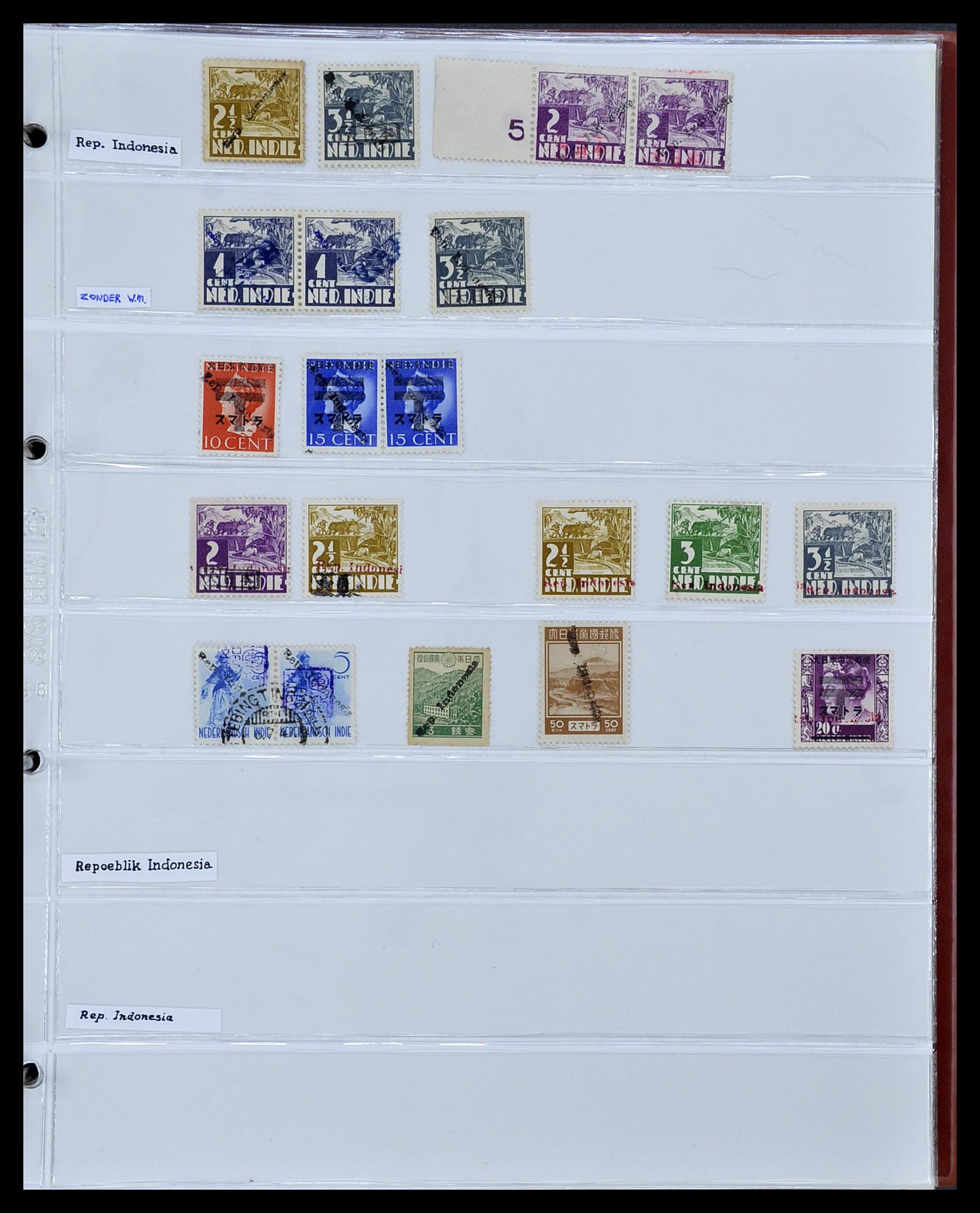34545 075 - Stamp Collection 34545 Japanese Occupation of the Dutch East Indies and 