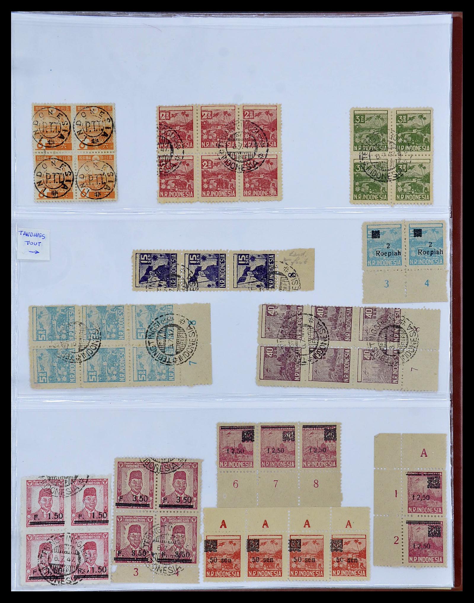 34545 077 - Stamp Collection 34545 Japanese Occupation of the Dutch East Indies and 