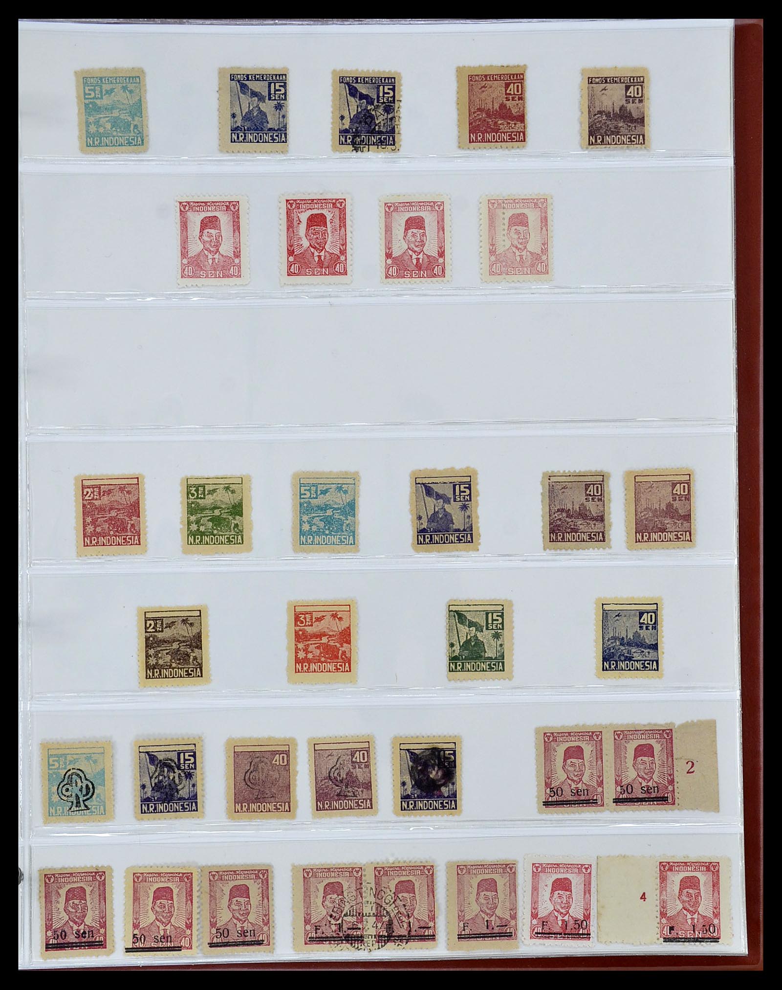 34545 081 - Stamp Collection 34545 Japanese Occupation of the Dutch East Indies and 