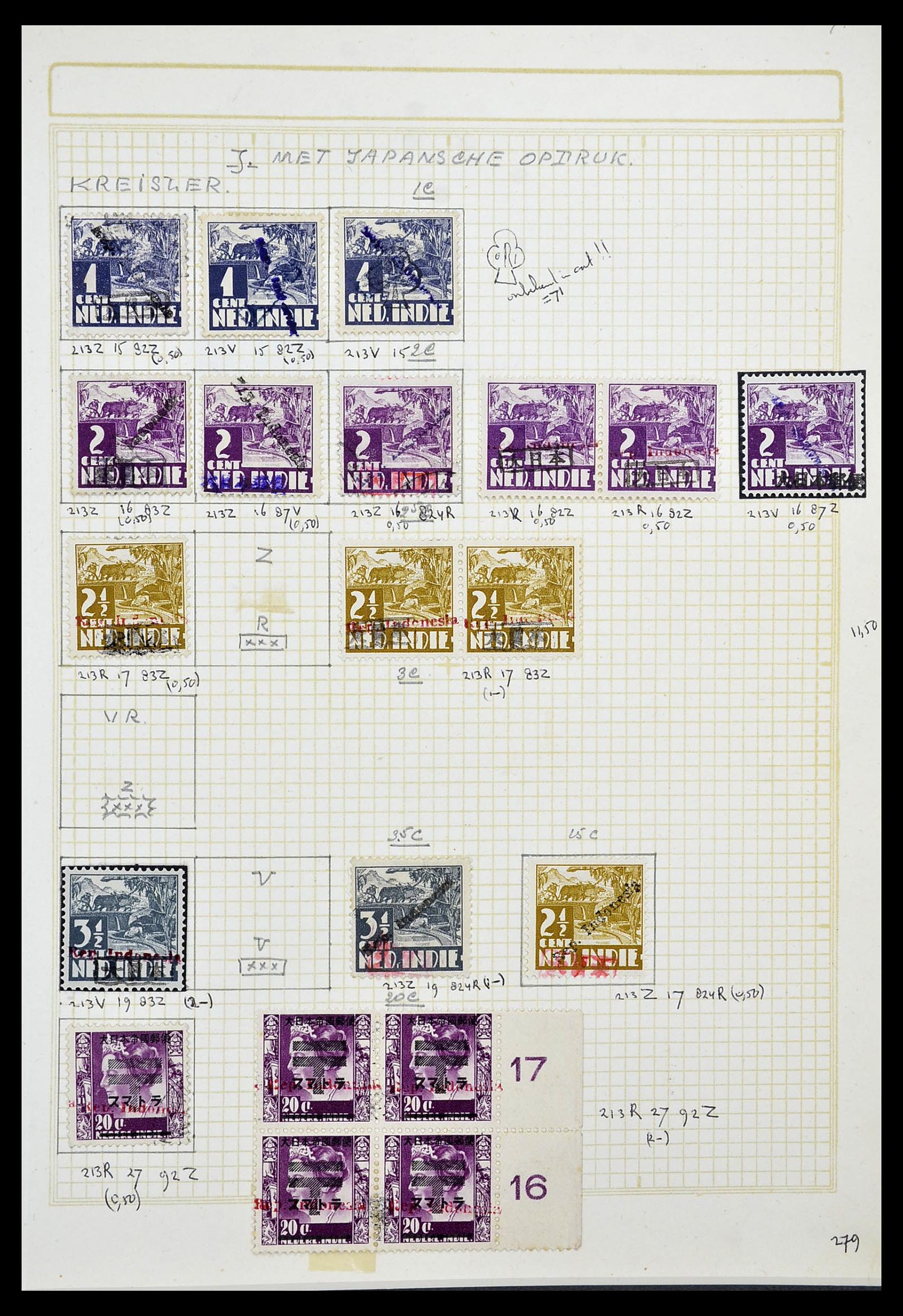 34545 100 - Stamp Collection 34545 Japanese Occupation of the Dutch East Indies and 