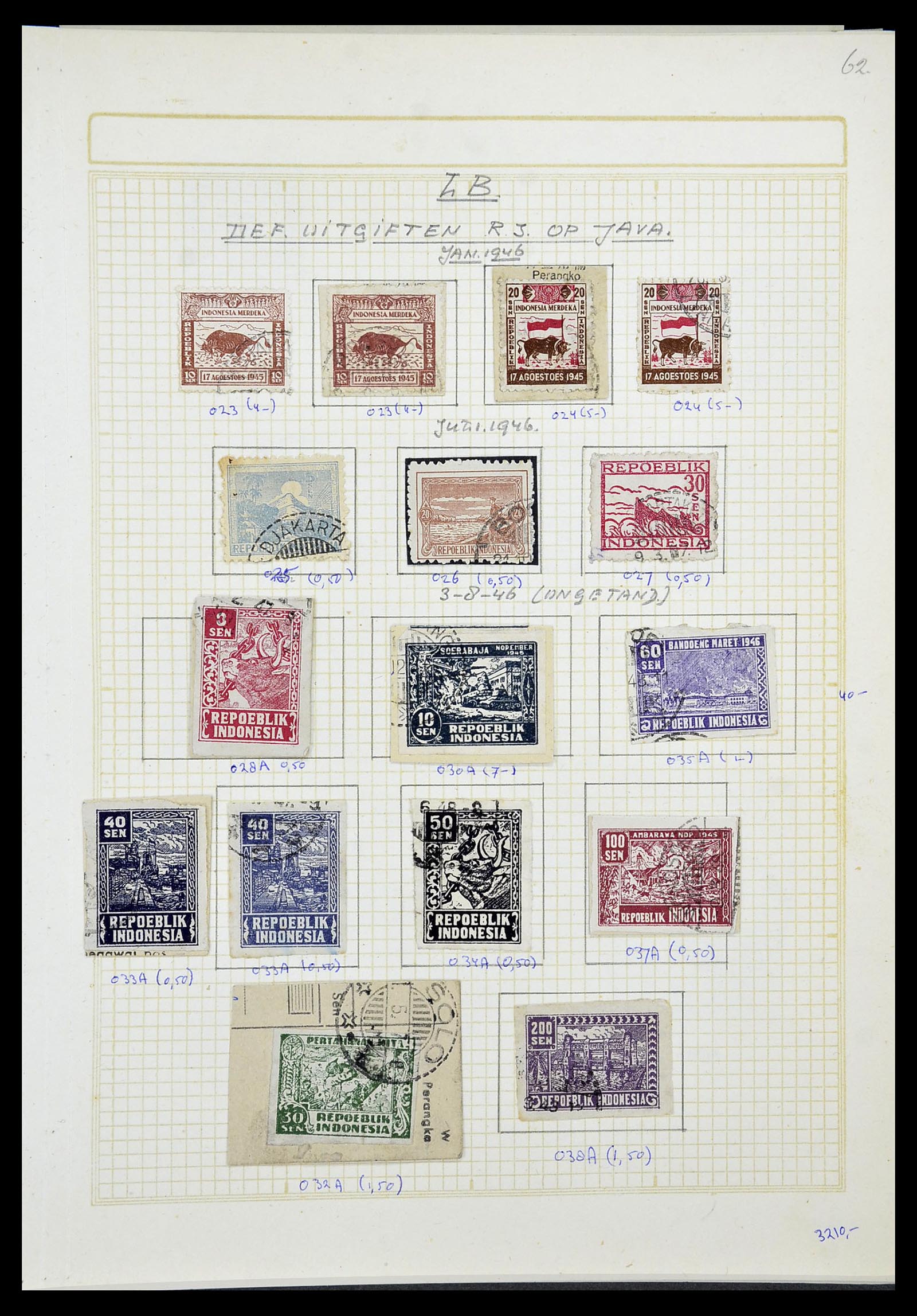 34545 154 - Stamp Collection 34545 Japanese Occupation of the Dutch East Indies and 