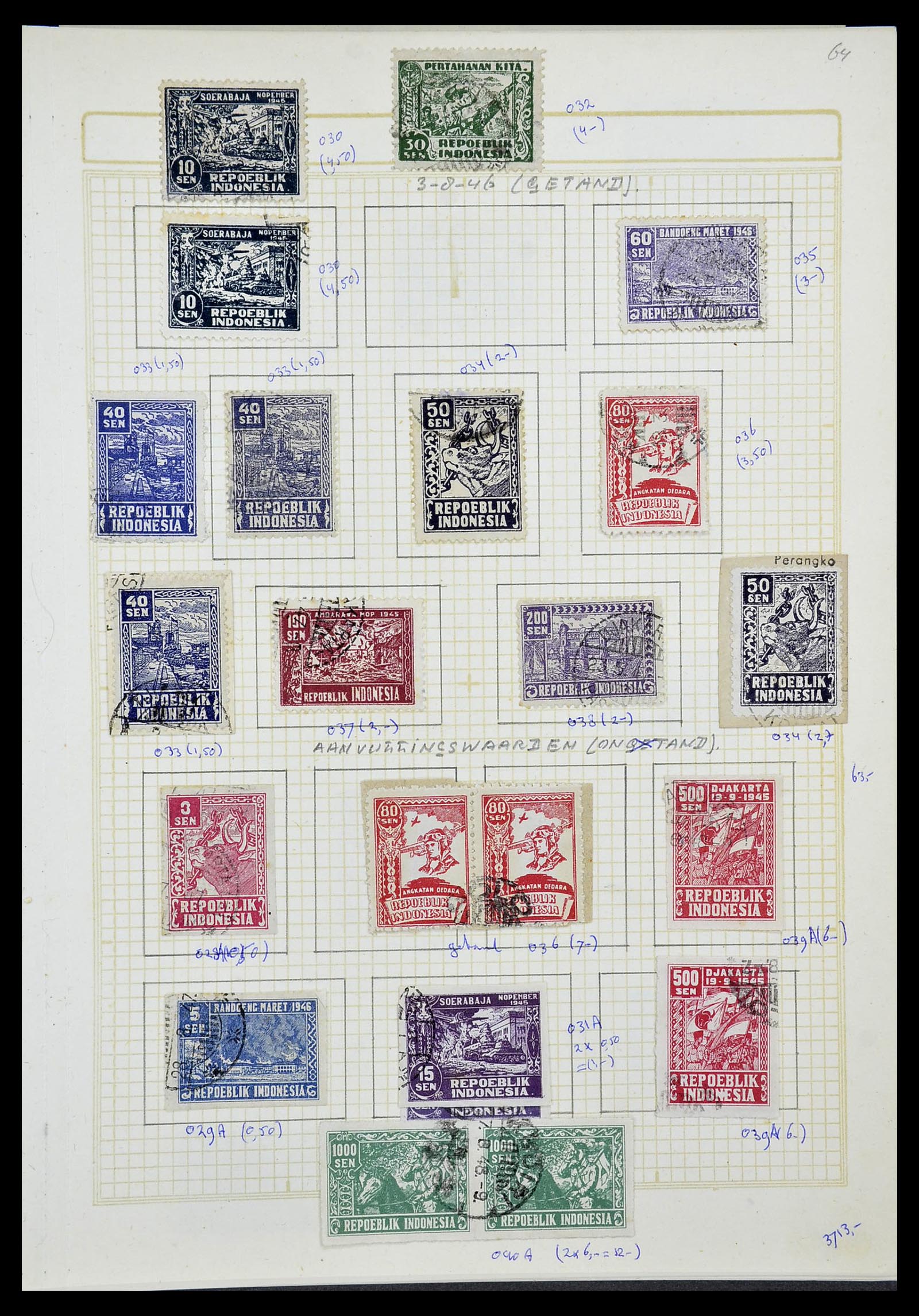 34545 162 - Stamp Collection 34545 Japanese Occupation of the Dutch East Indies and 