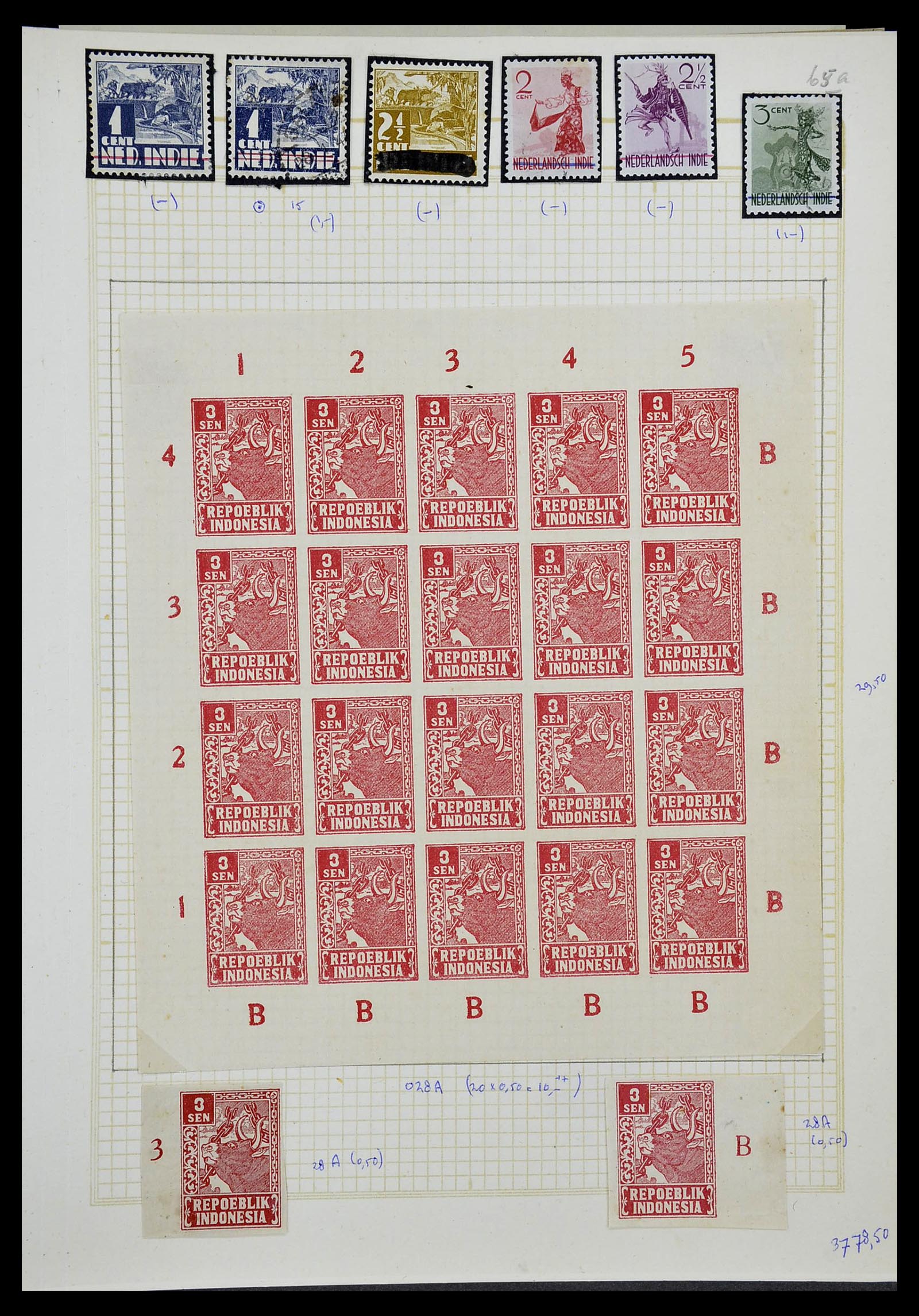 34545 164 - Stamp Collection 34545 Japanese Occupation of the Dutch East Indies and 