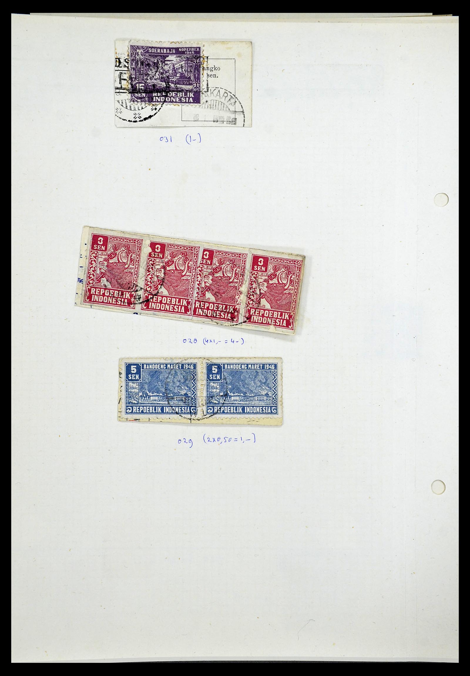 34545 165 - Stamp Collection 34545 Japanese Occupation of the Dutch East Indies and 