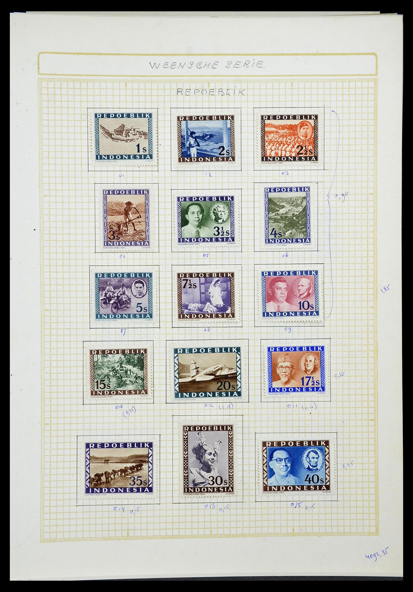 34545 173 - Stamp Collection 34545 Japanese Occupation of the Dutch East Indies and 