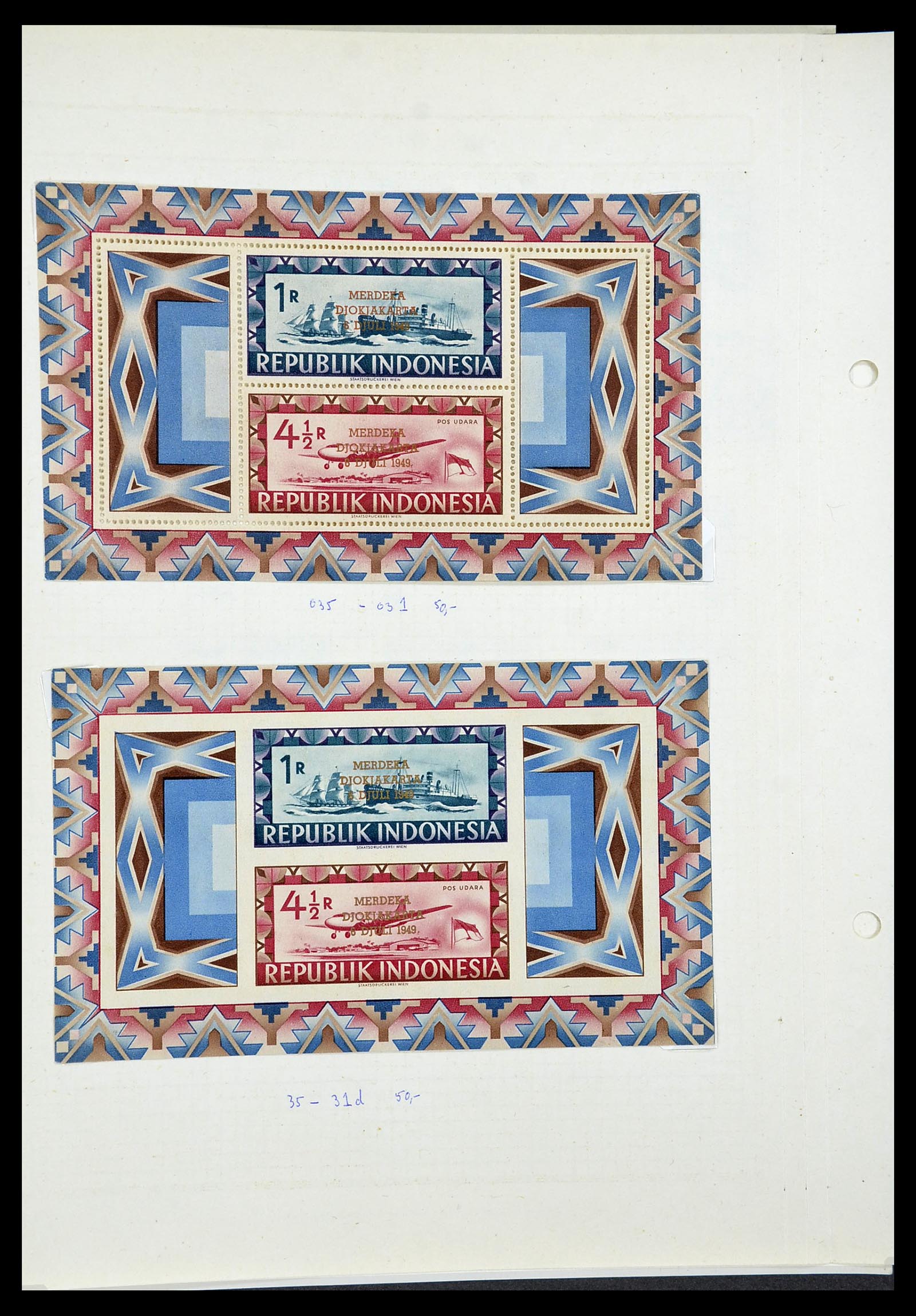 34545 195 - Postzegelverzameling 34545 Japanse Bezetting Nederlands Indië en inte