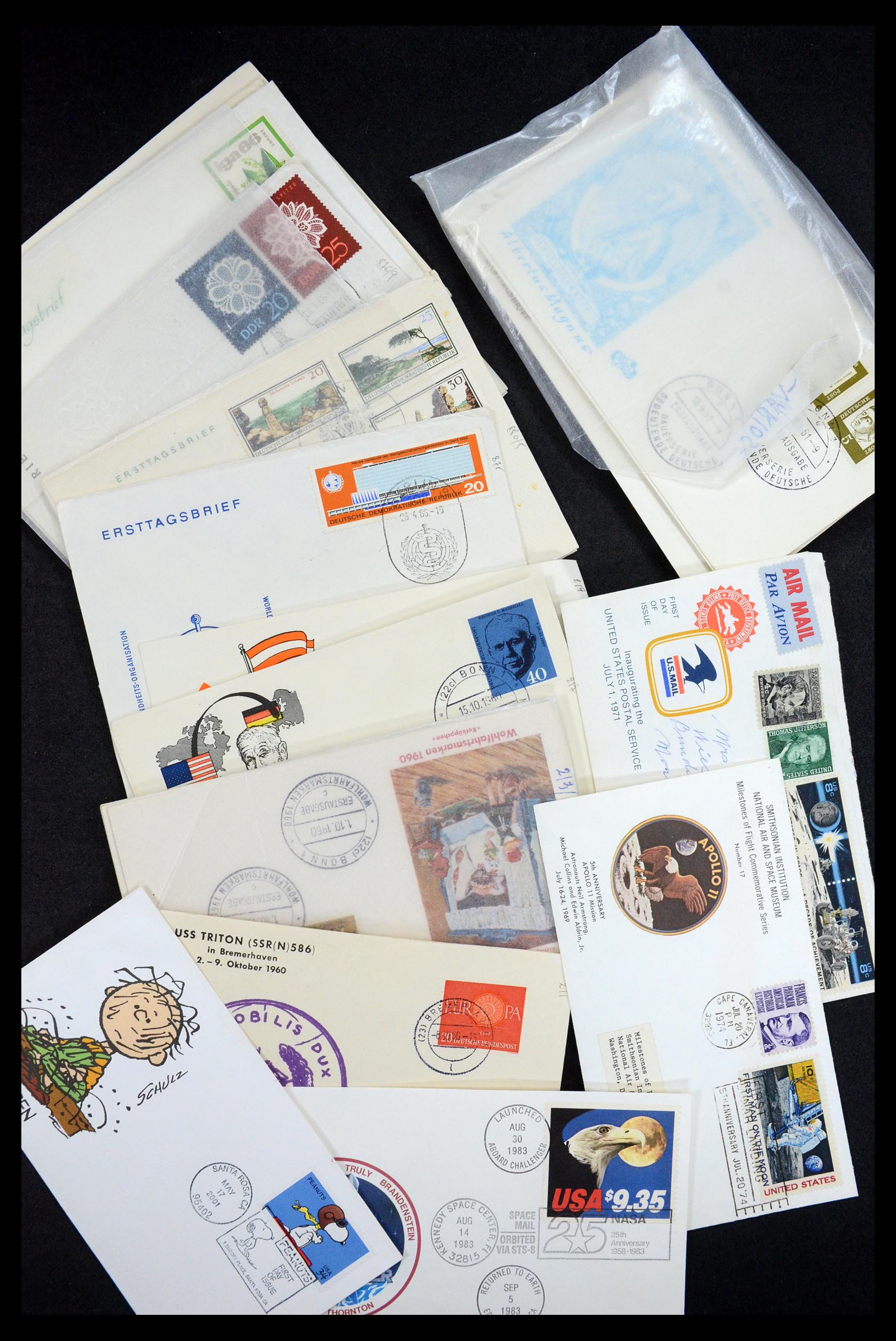 34546 025 - Postzegelverzameling 34546 Wereld brieven.
