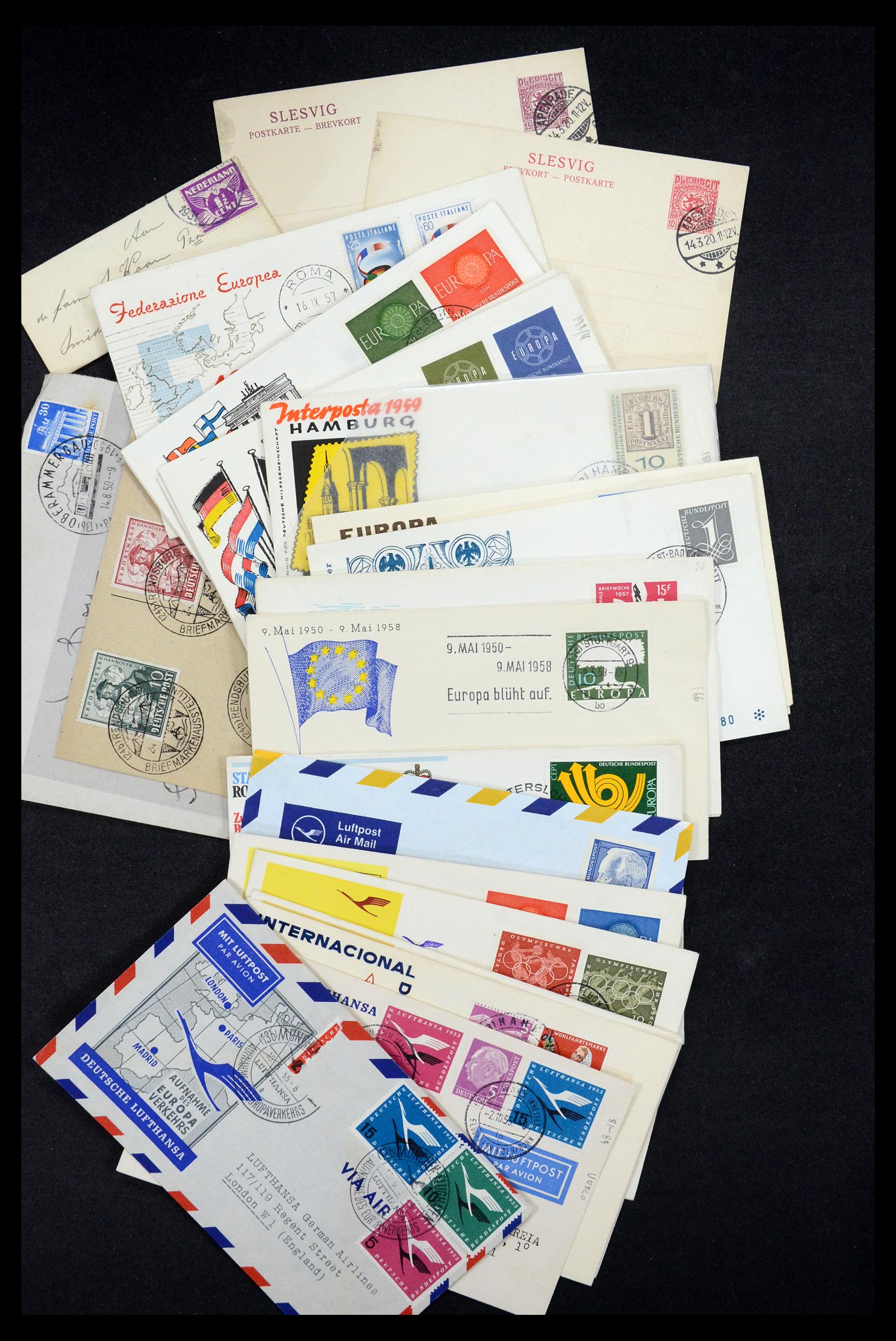 34546 033 - Postzegelverzameling 34546 Wereld brieven.