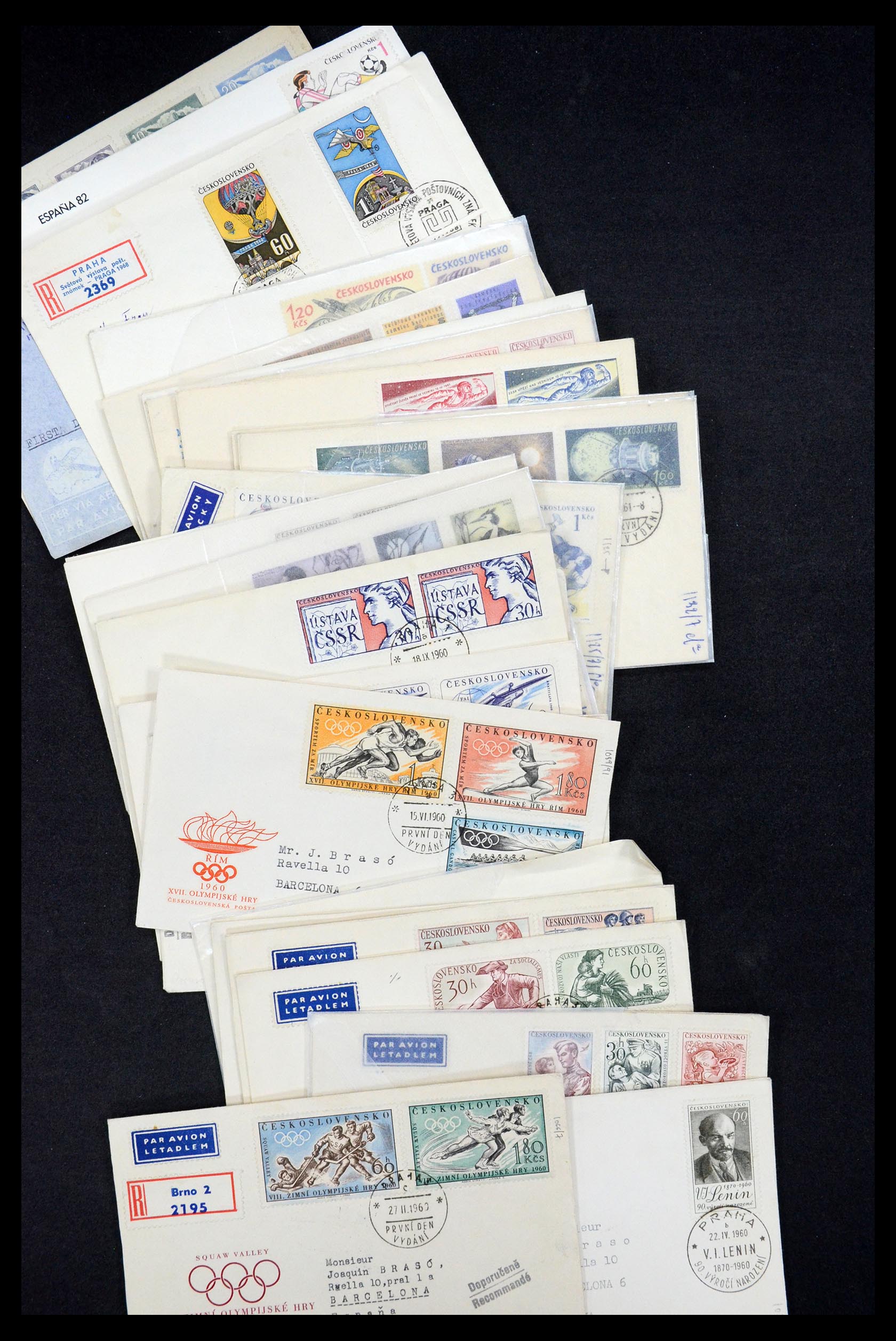 34546 035 - Postzegelverzameling 34546 Wereld brieven.