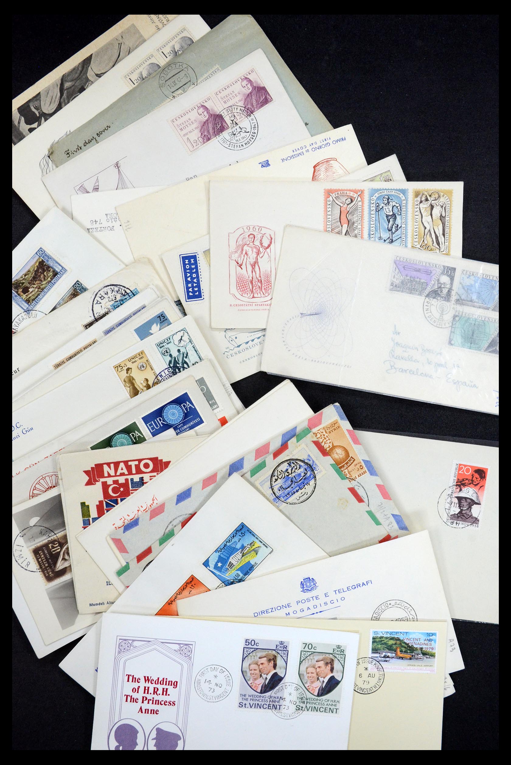 34546 038 - Postzegelverzameling 34546 Wereld brieven.