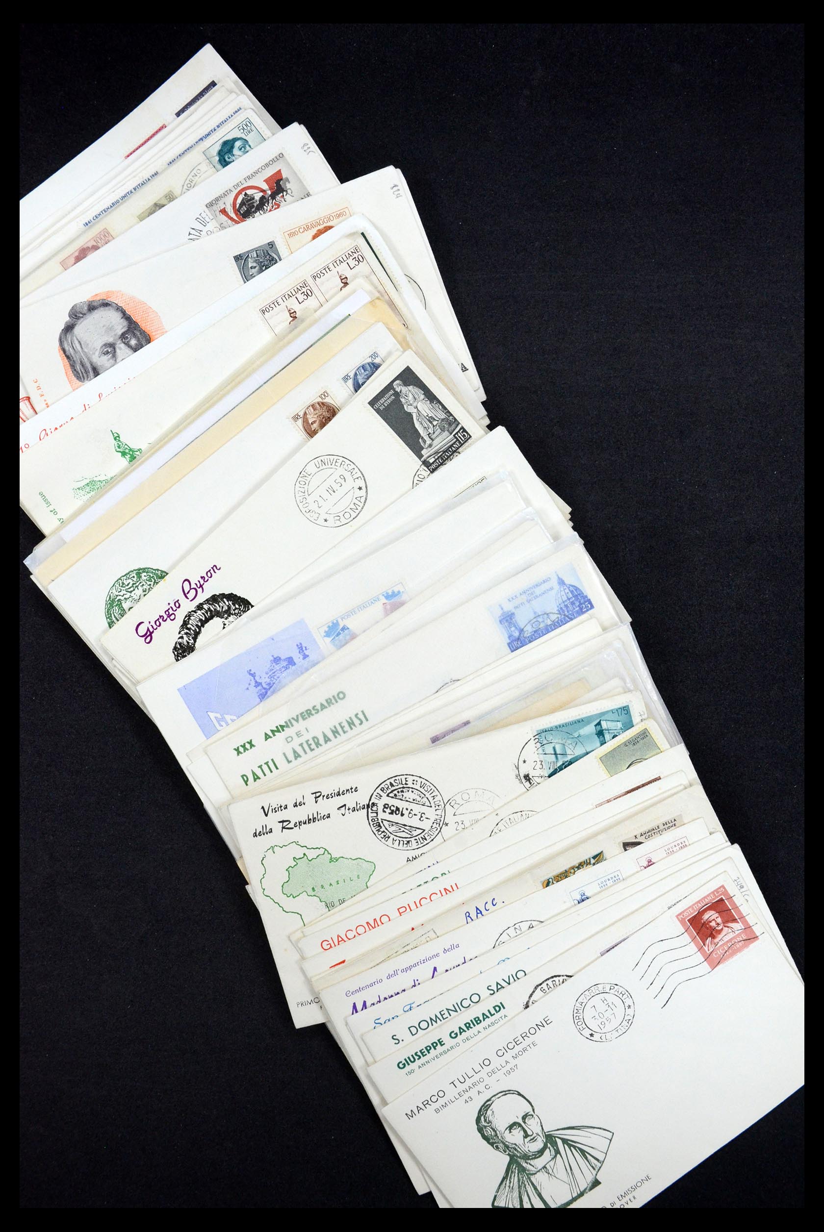 34546 040 - Postzegelverzameling 34546 Wereld brieven.