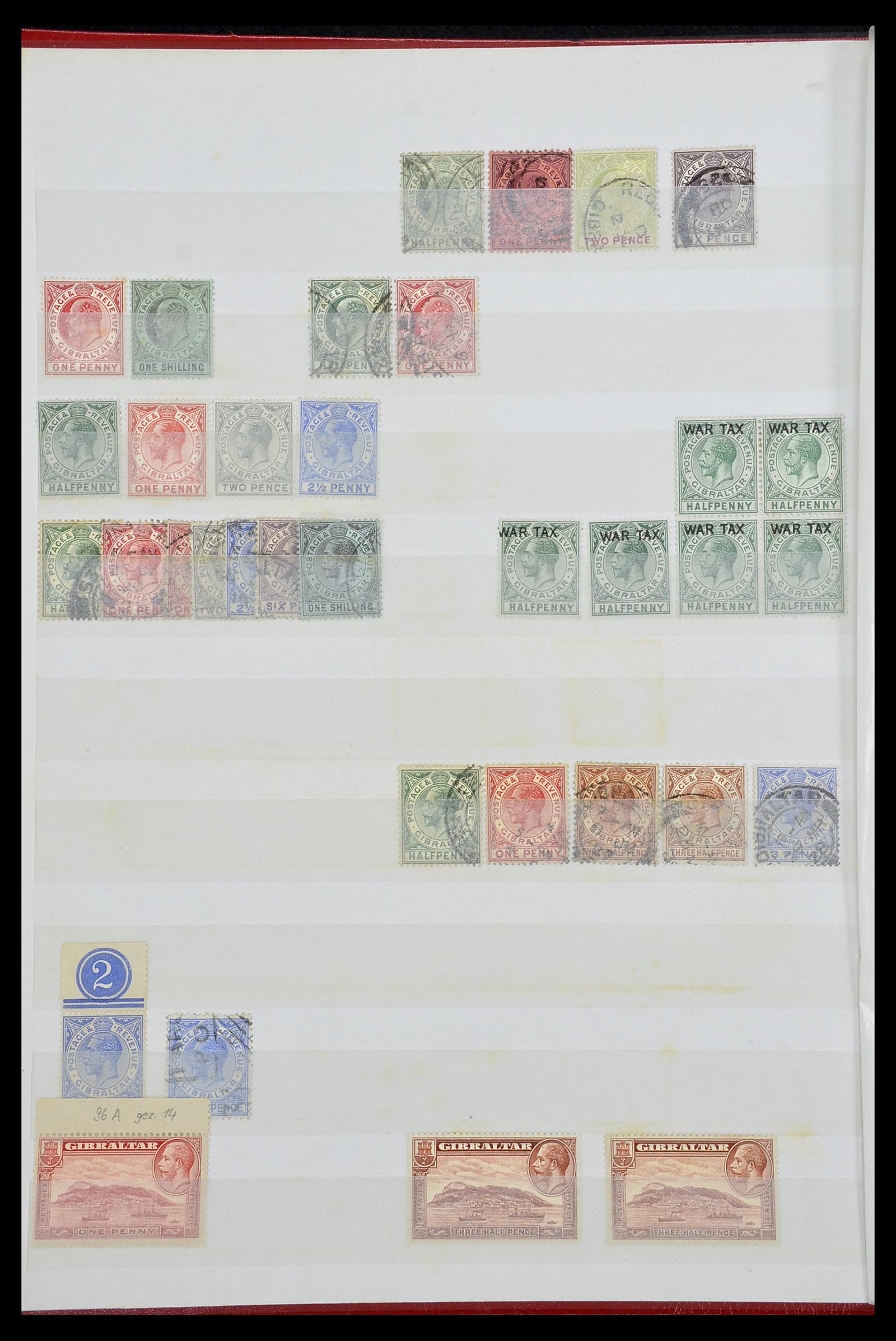 34547 002 - Postzegelverzameling 34547 Gibraltar 1886-2014!