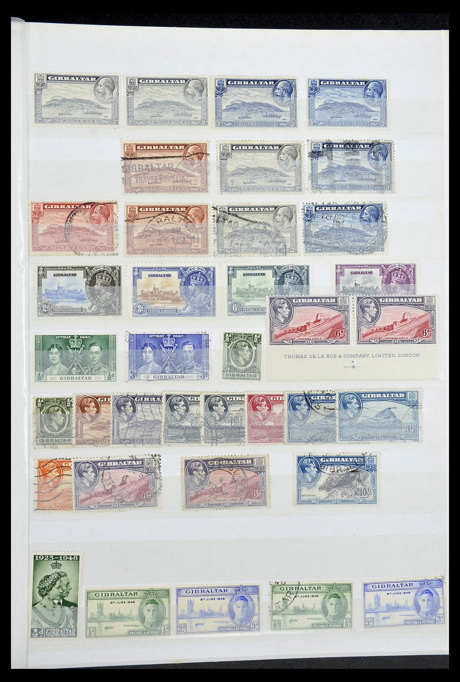 34547 003 - Postzegelverzameling 34547 Gibraltar 1886-2014!