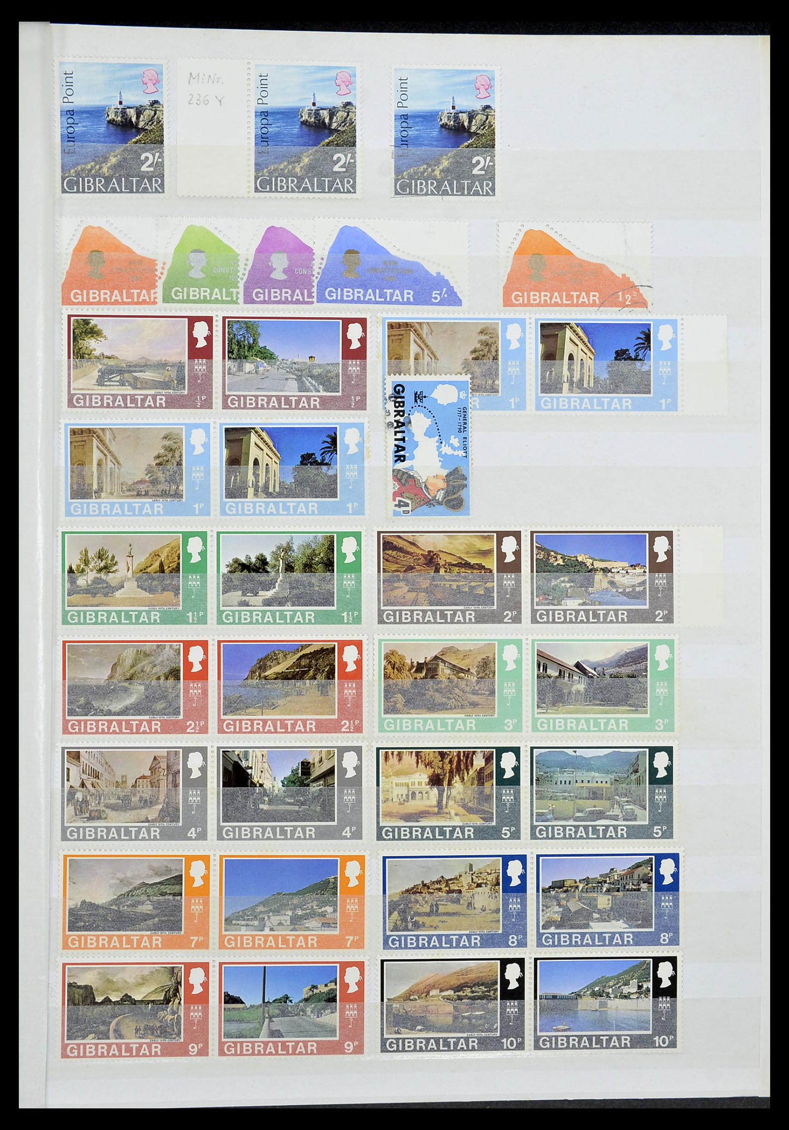 34547 009 - Postzegelverzameling 34547 Gibraltar 1886-2014!