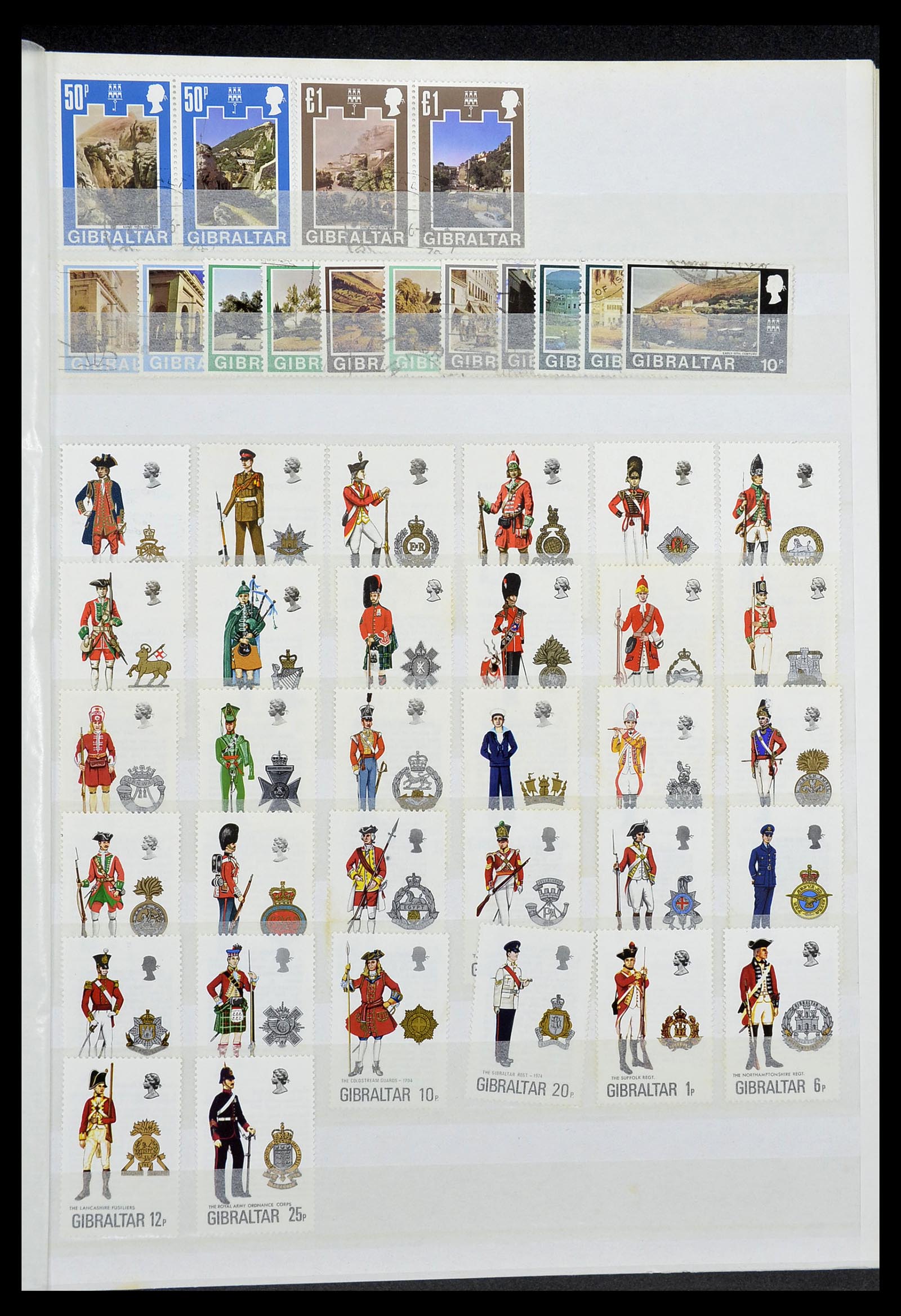 34547 011 - Postzegelverzameling 34547 Gibraltar 1886-2014!