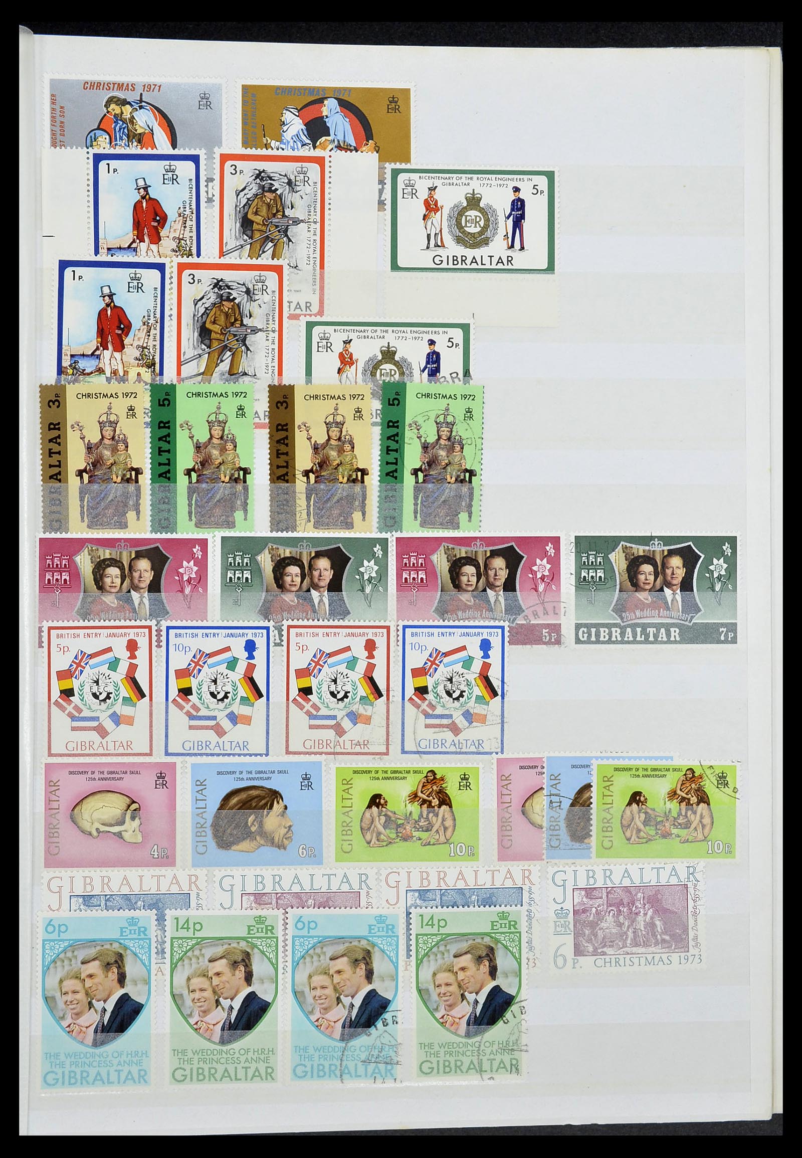 34547 013 - Postzegelverzameling 34547 Gibraltar 1886-2014!