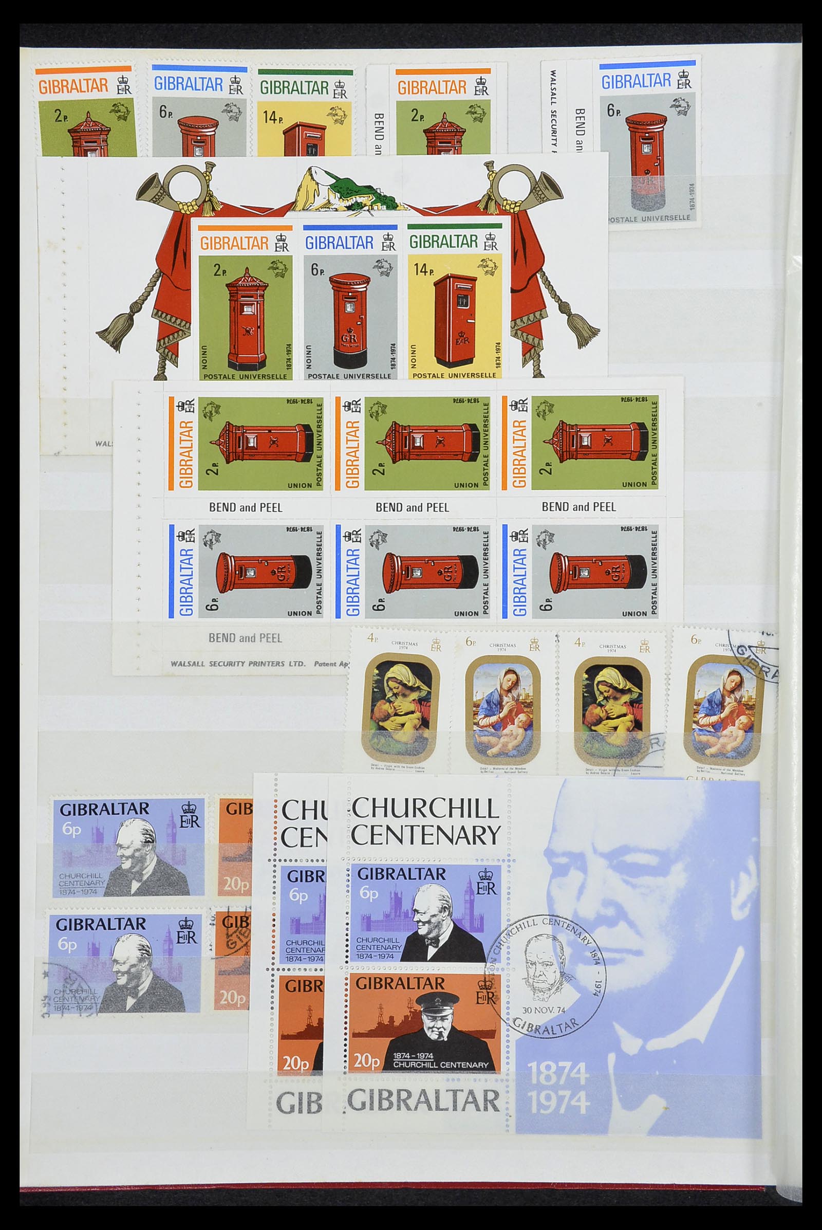 34547 014 - Stamp Collection 34547 Gibraltar 1886-2014!