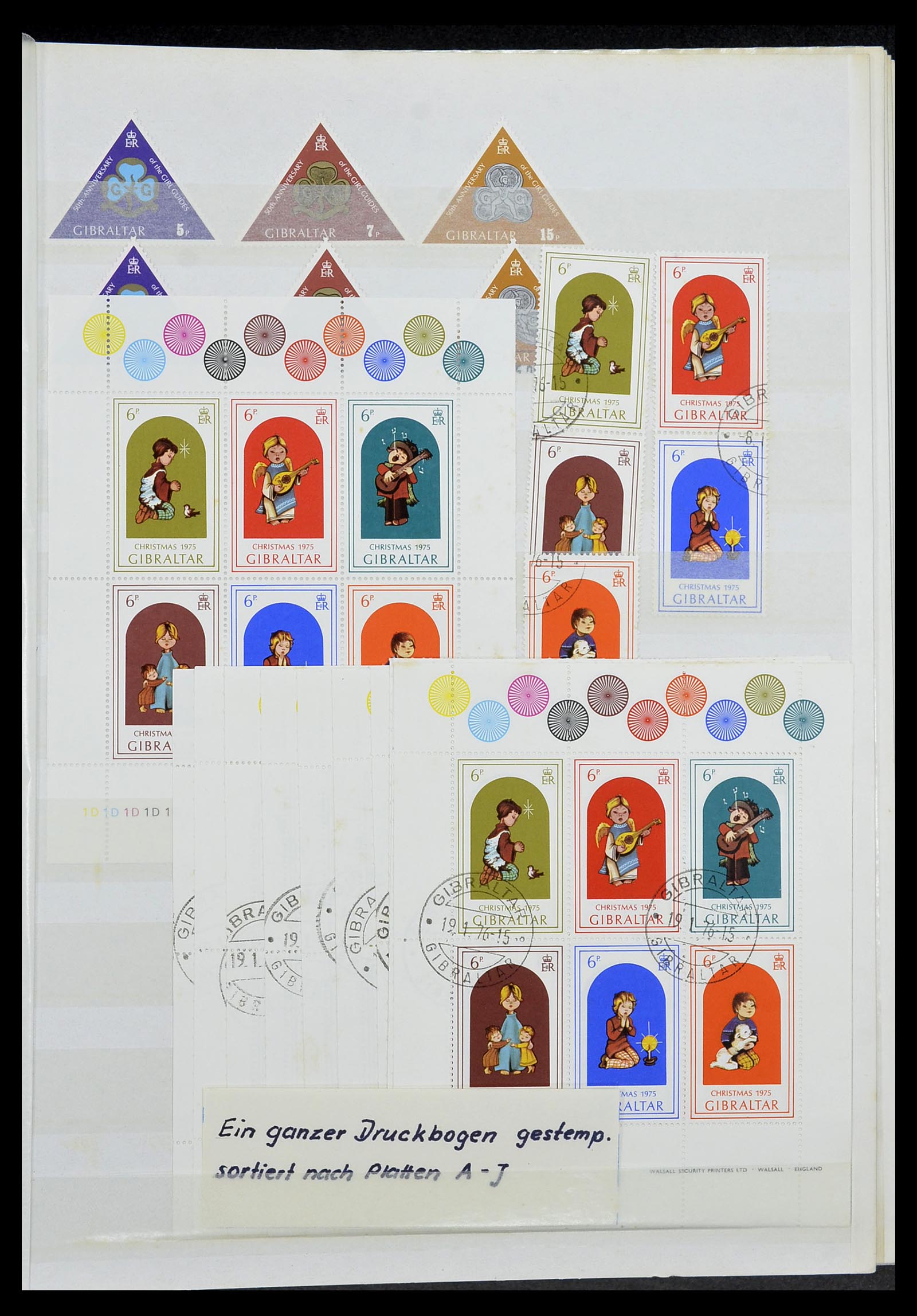 34547 015 - Postzegelverzameling 34547 Gibraltar 1886-2014!