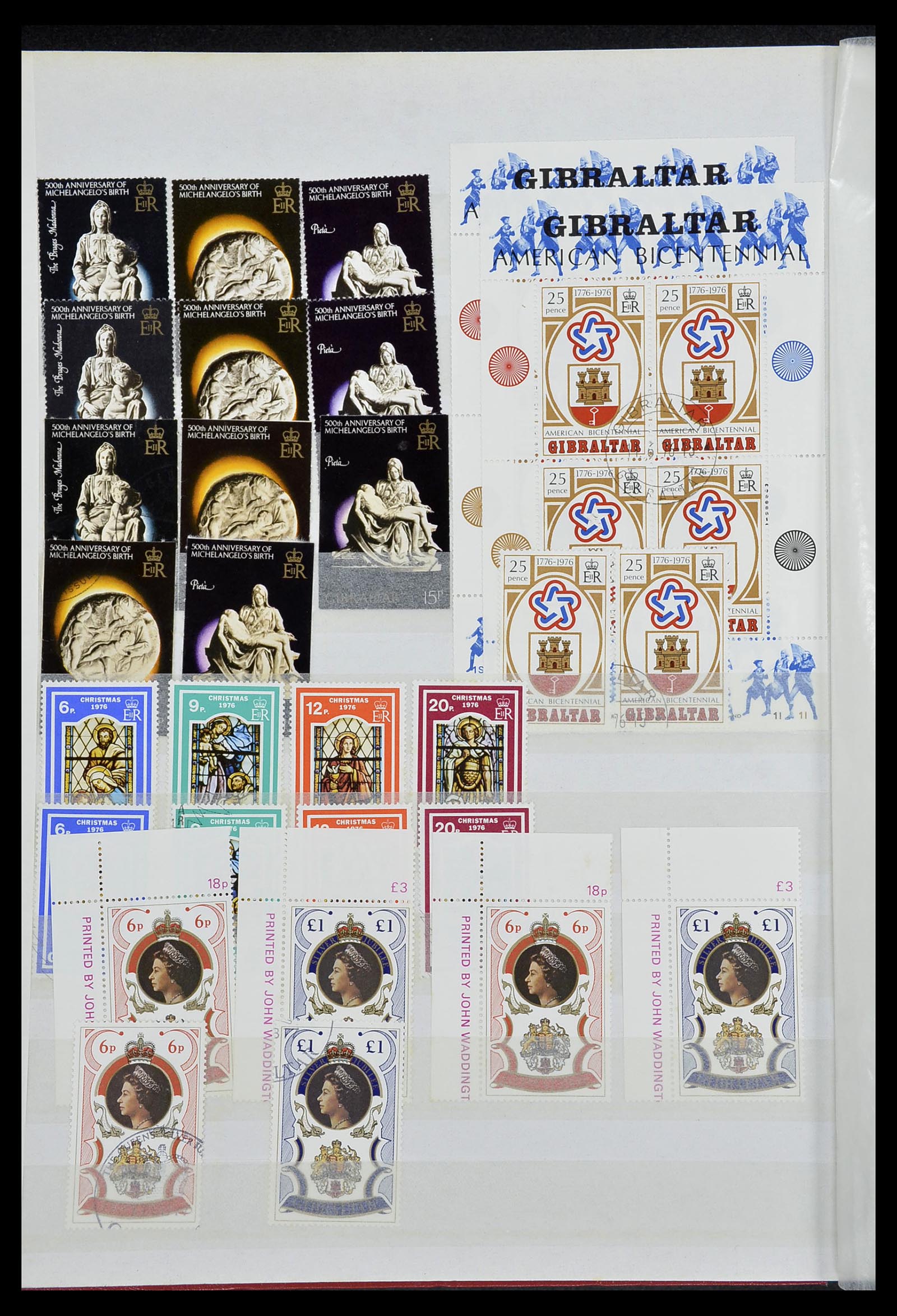 34547 016 - Postzegelverzameling 34547 Gibraltar 1886-2014!