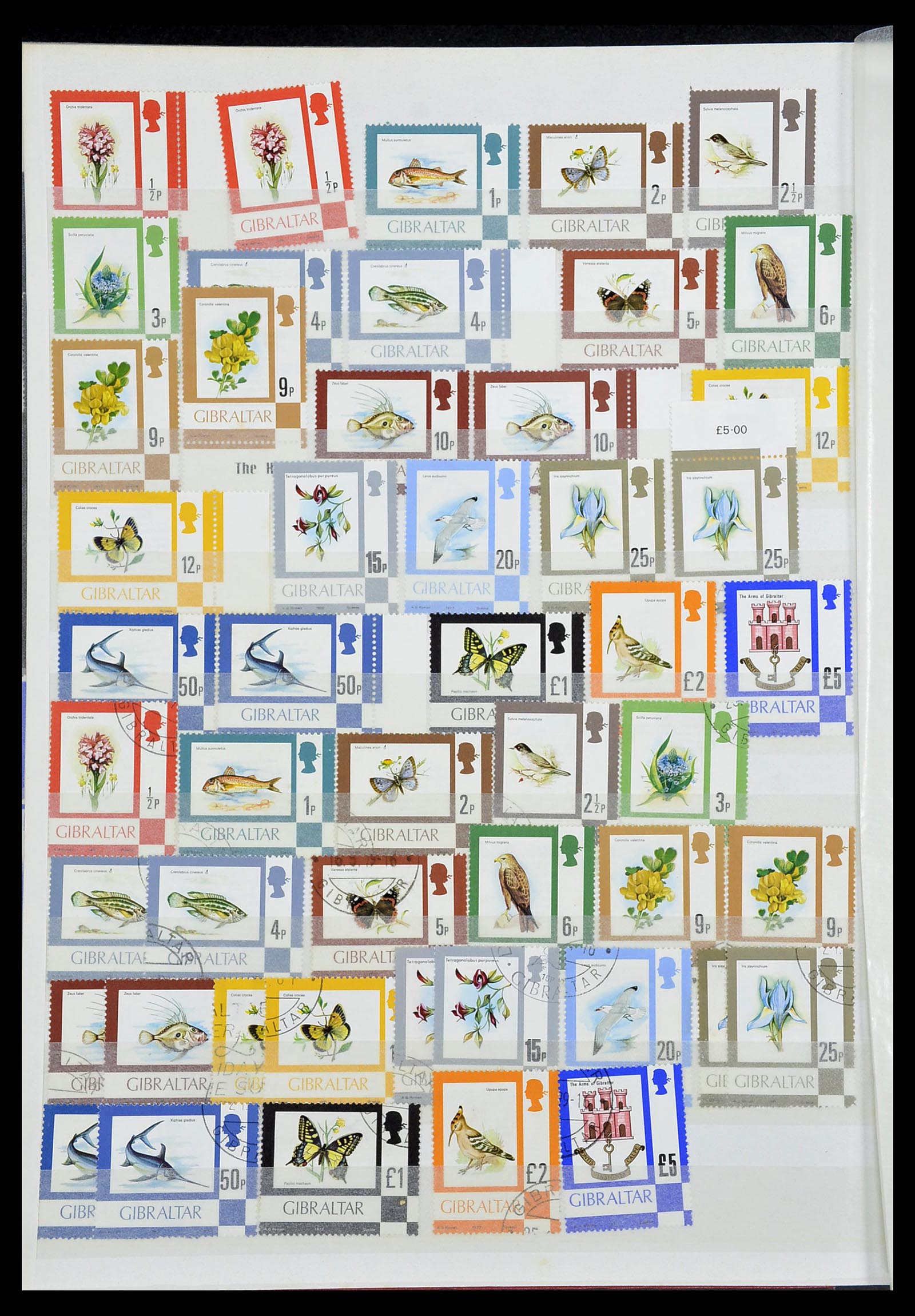 34547 018 - Postzegelverzameling 34547 Gibraltar 1886-2014!