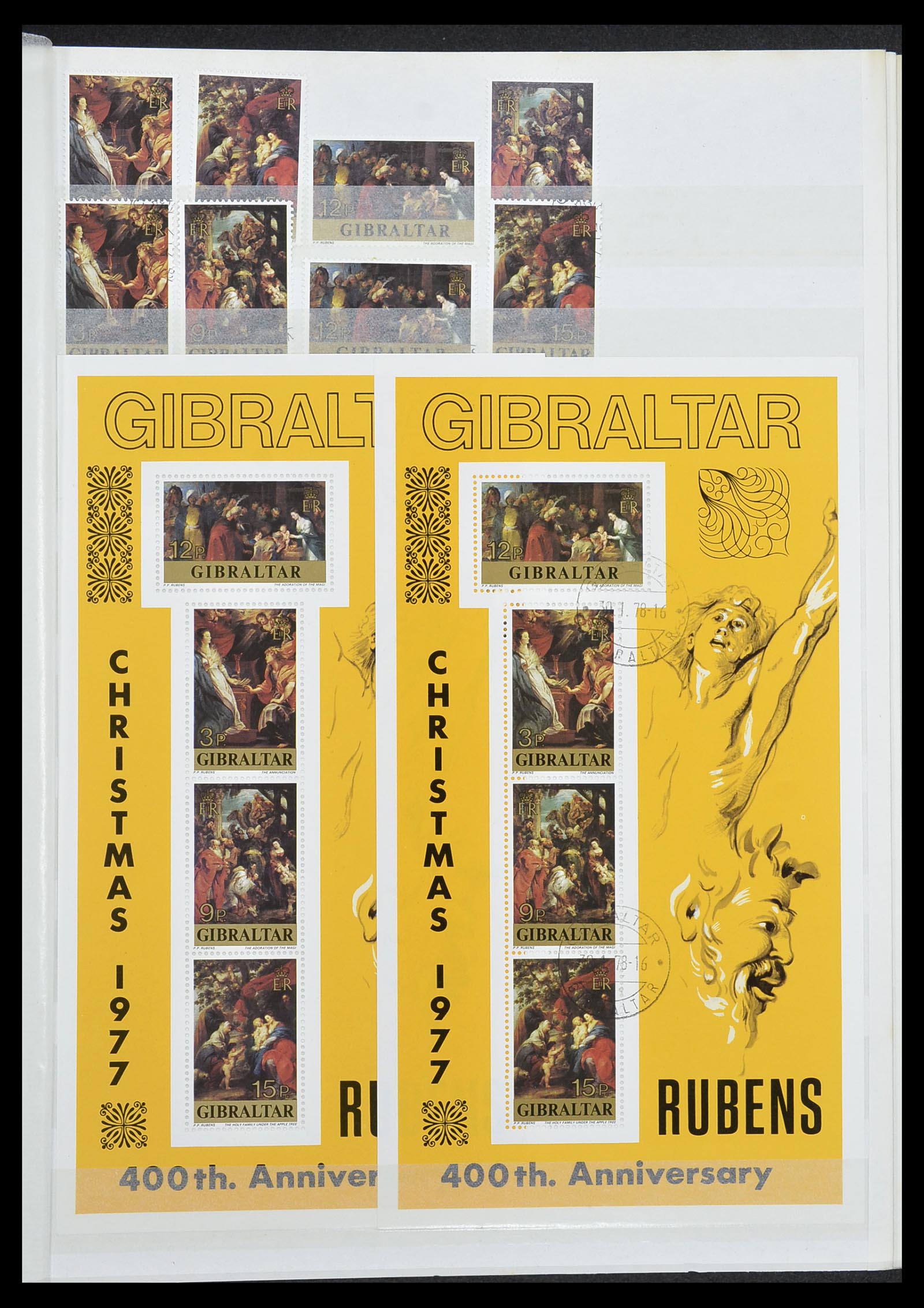 34547 021 - Postzegelverzameling 34547 Gibraltar 1886-2014!