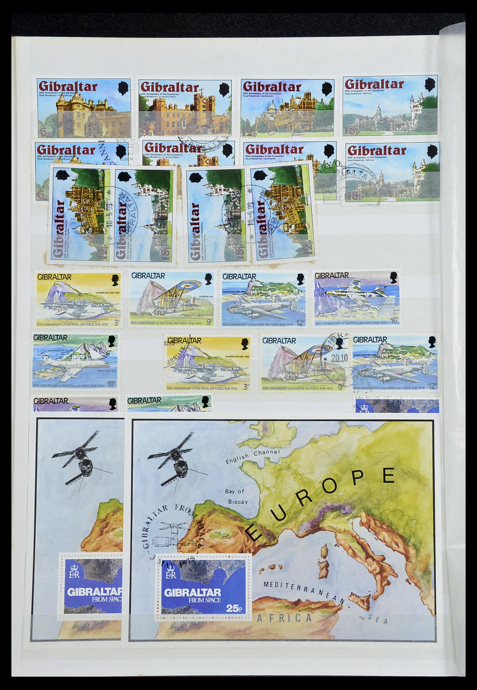 34547 022 - Postzegelverzameling 34547 Gibraltar 1886-2014!