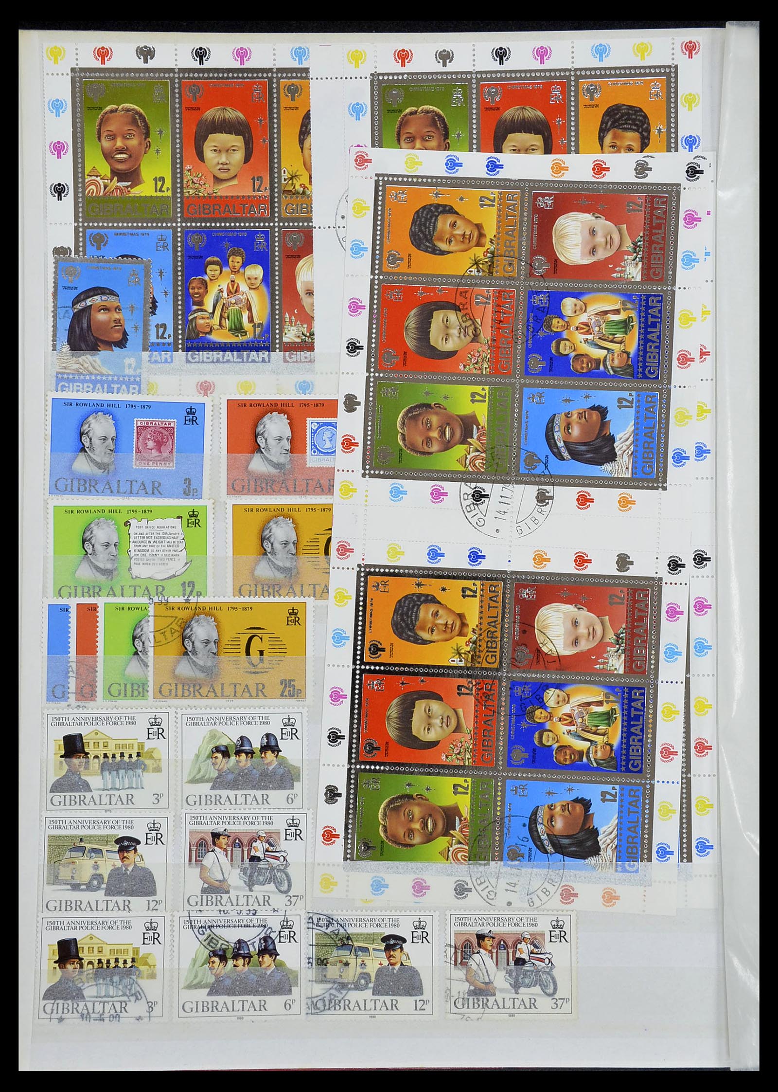 34547 024 - Postzegelverzameling 34547 Gibraltar 1886-2014!