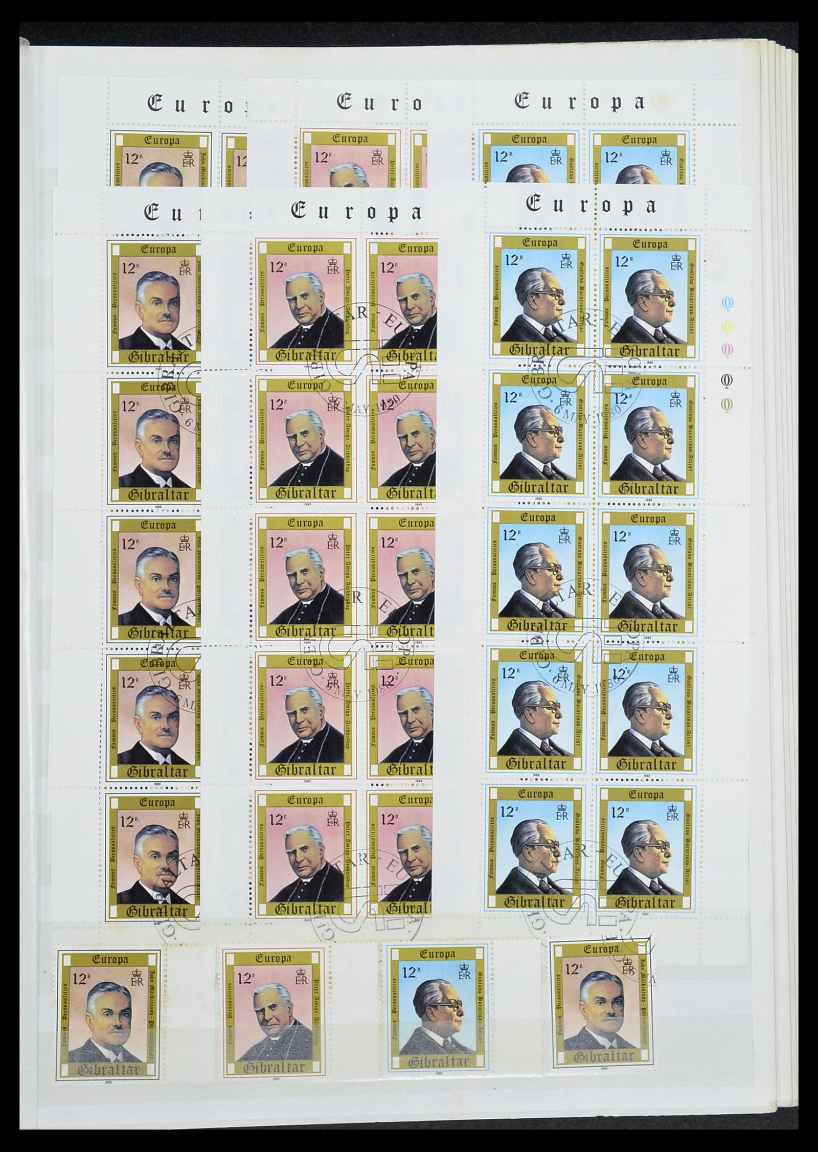 34547 025 - Postzegelverzameling 34547 Gibraltar 1886-2014!