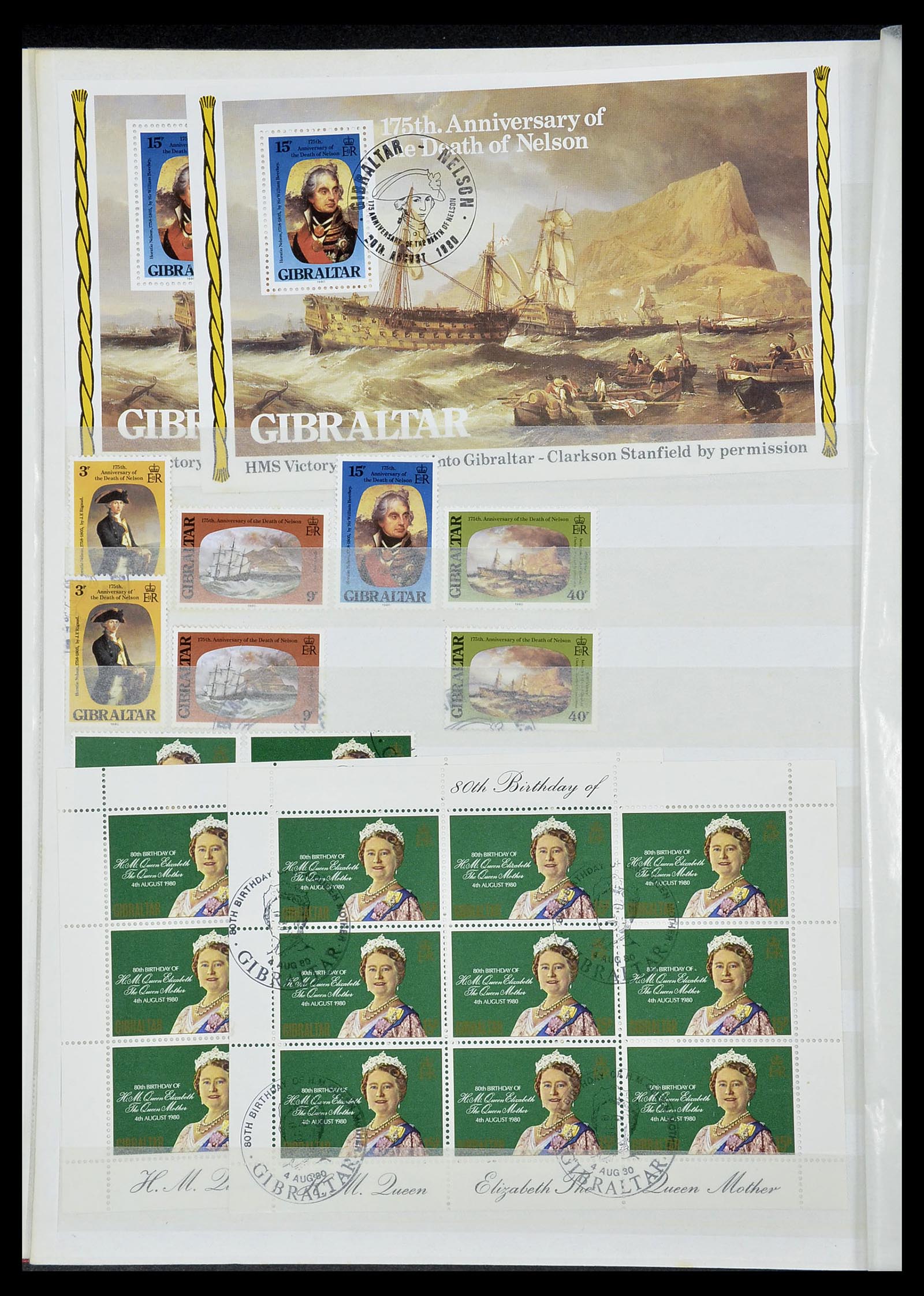 34547 026 - Postzegelverzameling 34547 Gibraltar 1886-2014!