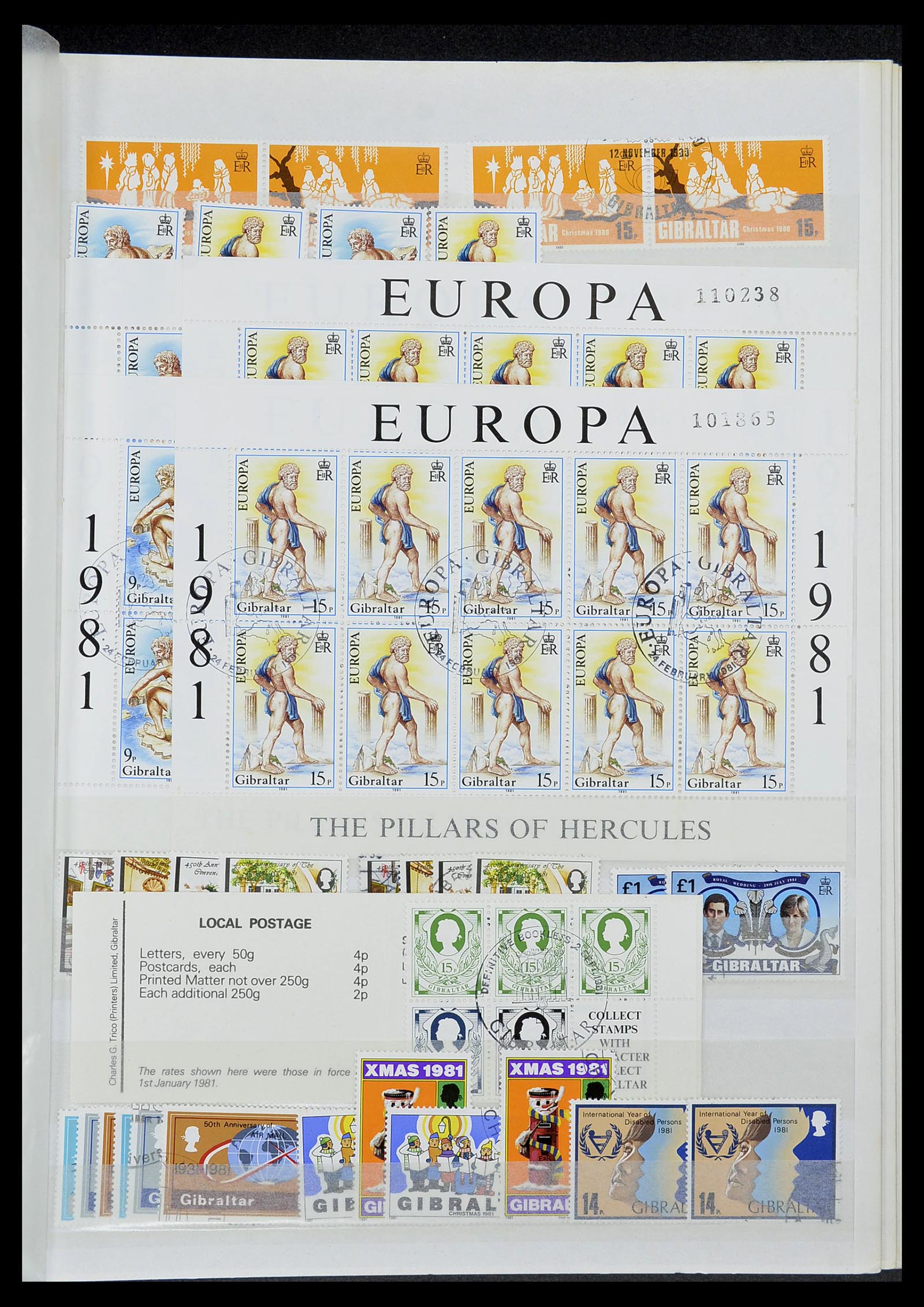 34547 027 - Postzegelverzameling 34547 Gibraltar 1886-2014!