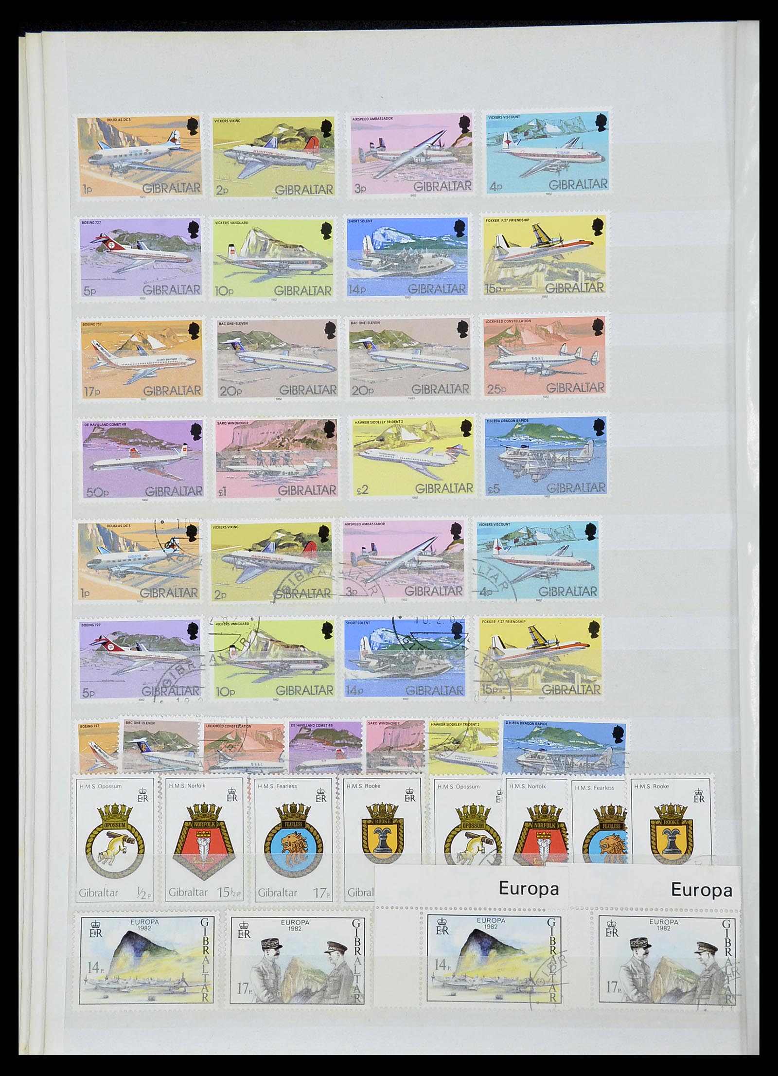 34547 029 - Stamp Collection 34547 Gibraltar 1886-2014!