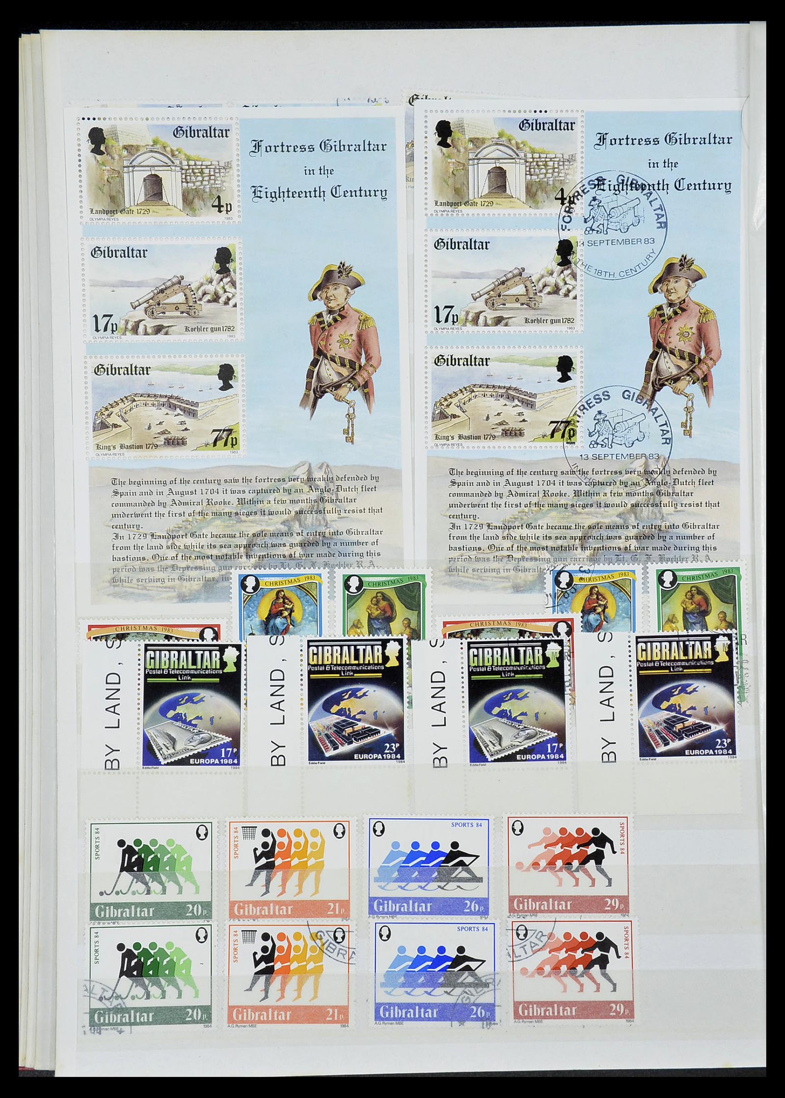 34547 030 - Postzegelverzameling 34547 Gibraltar 1886-2014!