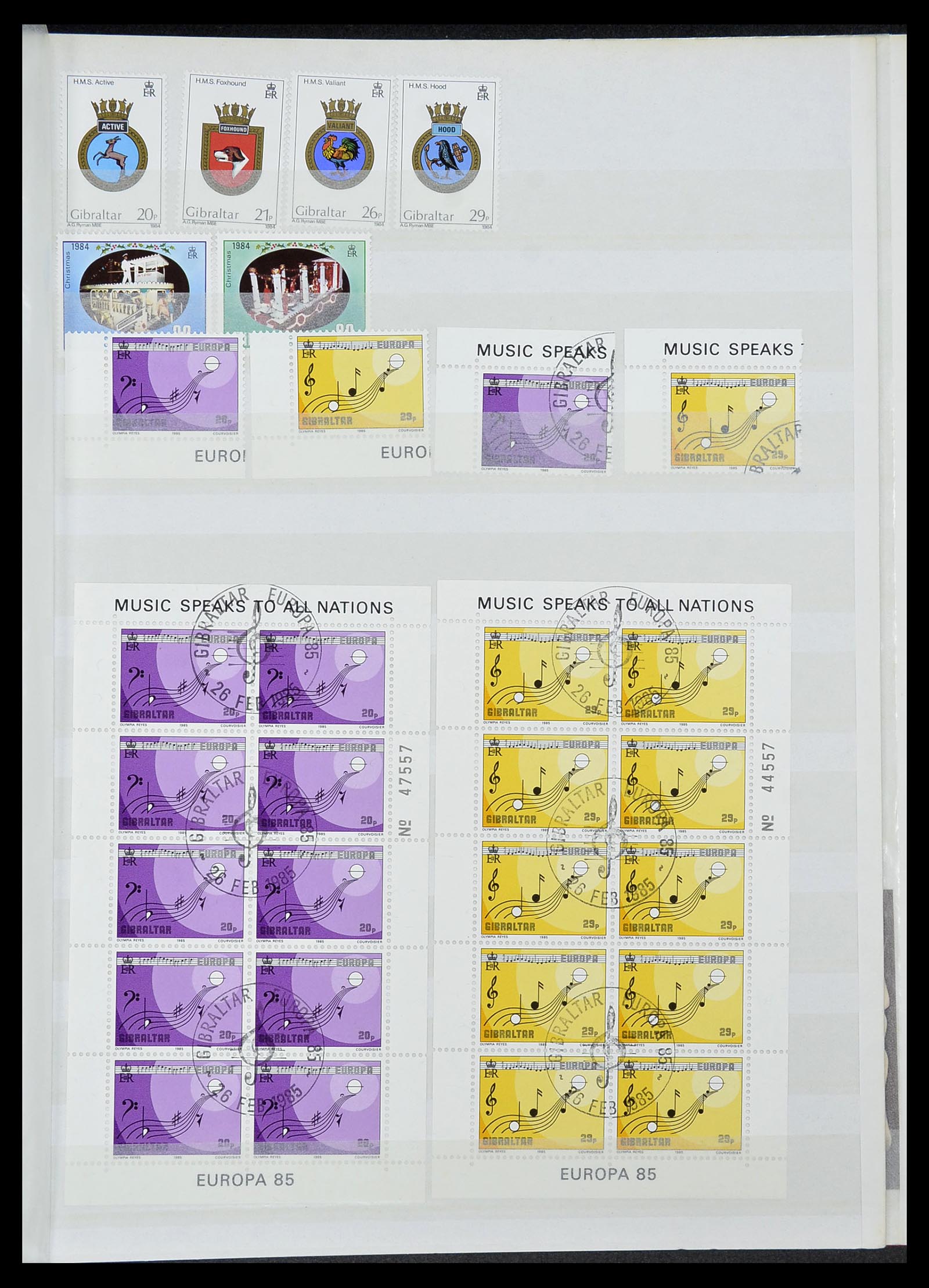 34547 031 - Postzegelverzameling 34547 Gibraltar 1886-2014!