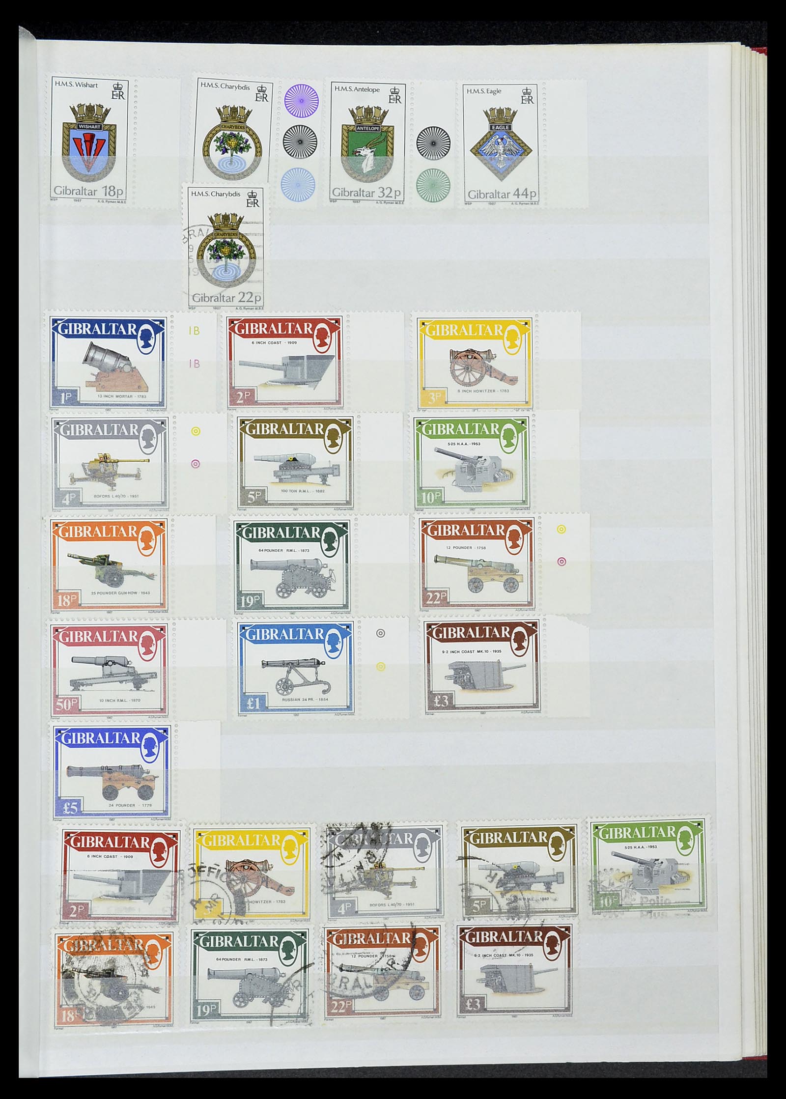 34547 035 - Postzegelverzameling 34547 Gibraltar 1886-2014!