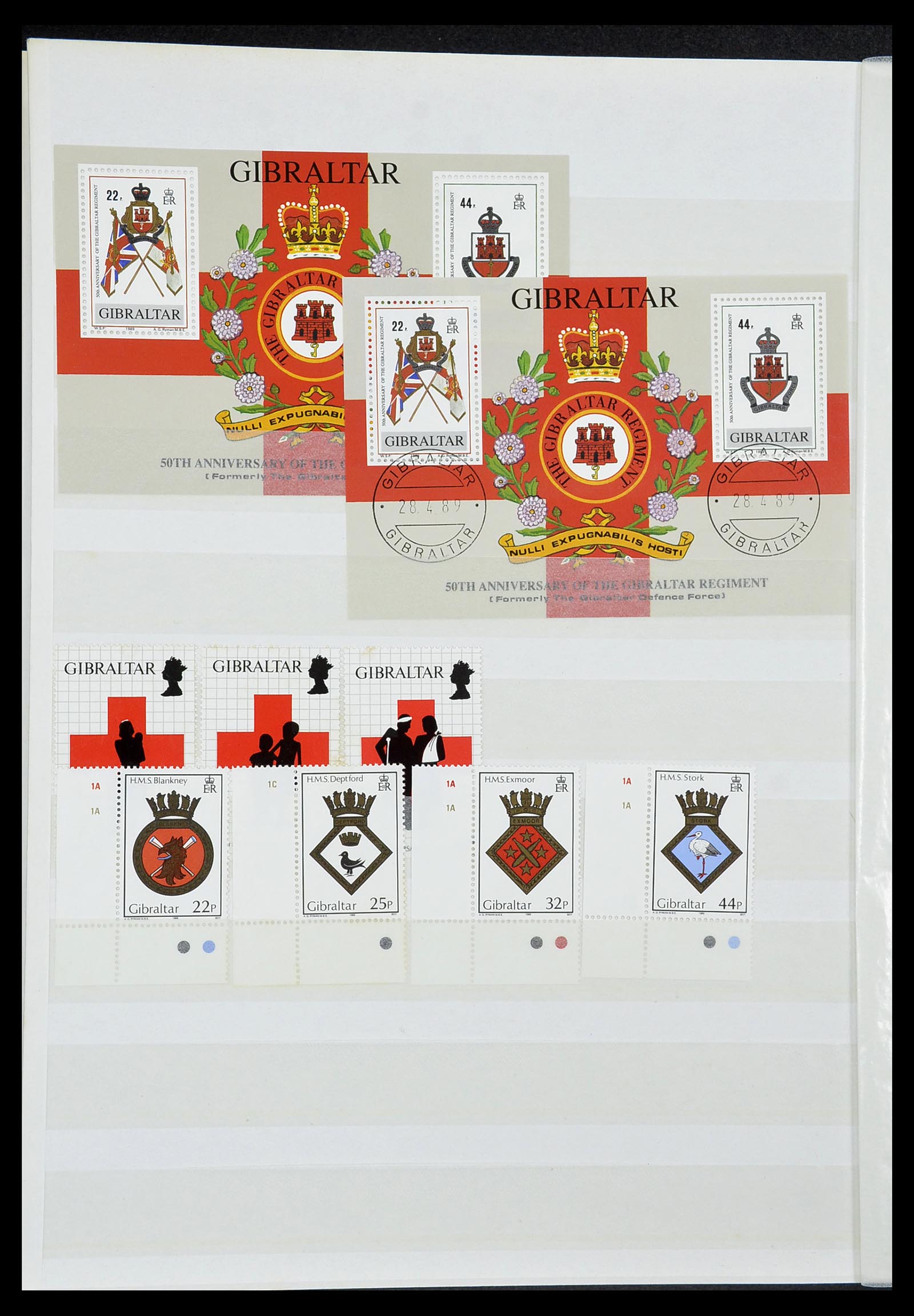 34547 038 - Postzegelverzameling 34547 Gibraltar 1886-2014!