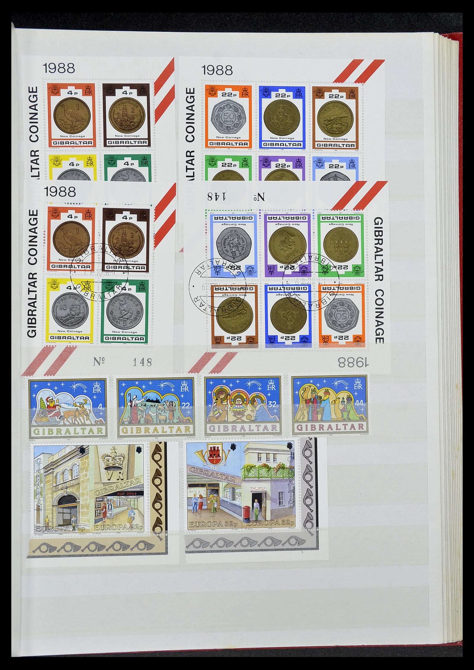 34547 039 - Postzegelverzameling 34547 Gibraltar 1886-2014!