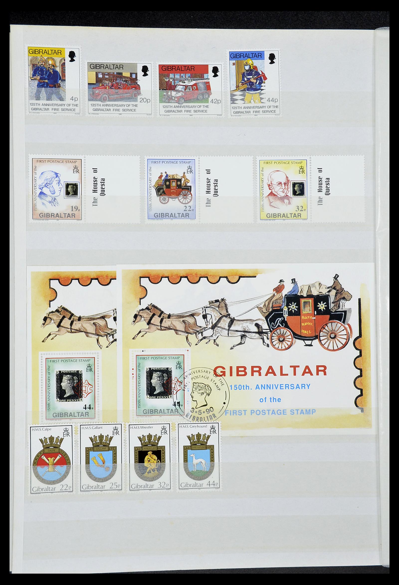 34547 040 - Postzegelverzameling 34547 Gibraltar 1886-2014!