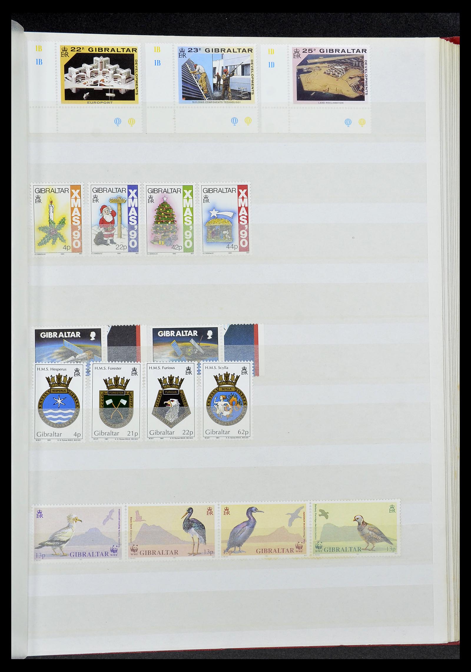 34547 041 - Postzegelverzameling 34547 Gibraltar 1886-2014!
