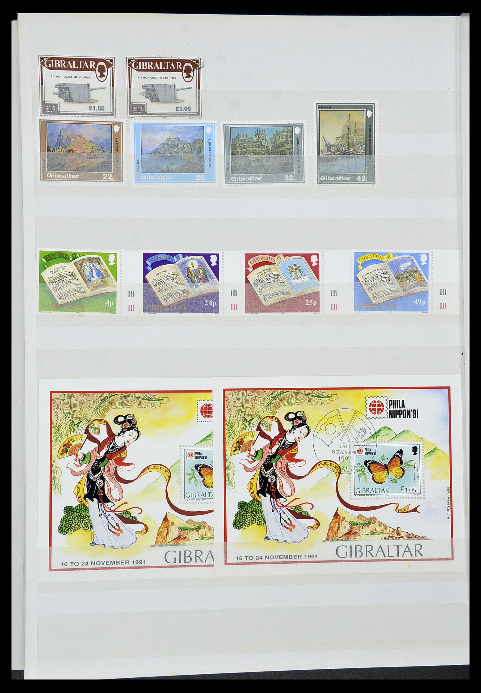 34547 042 - Postzegelverzameling 34547 Gibraltar 1886-2014!