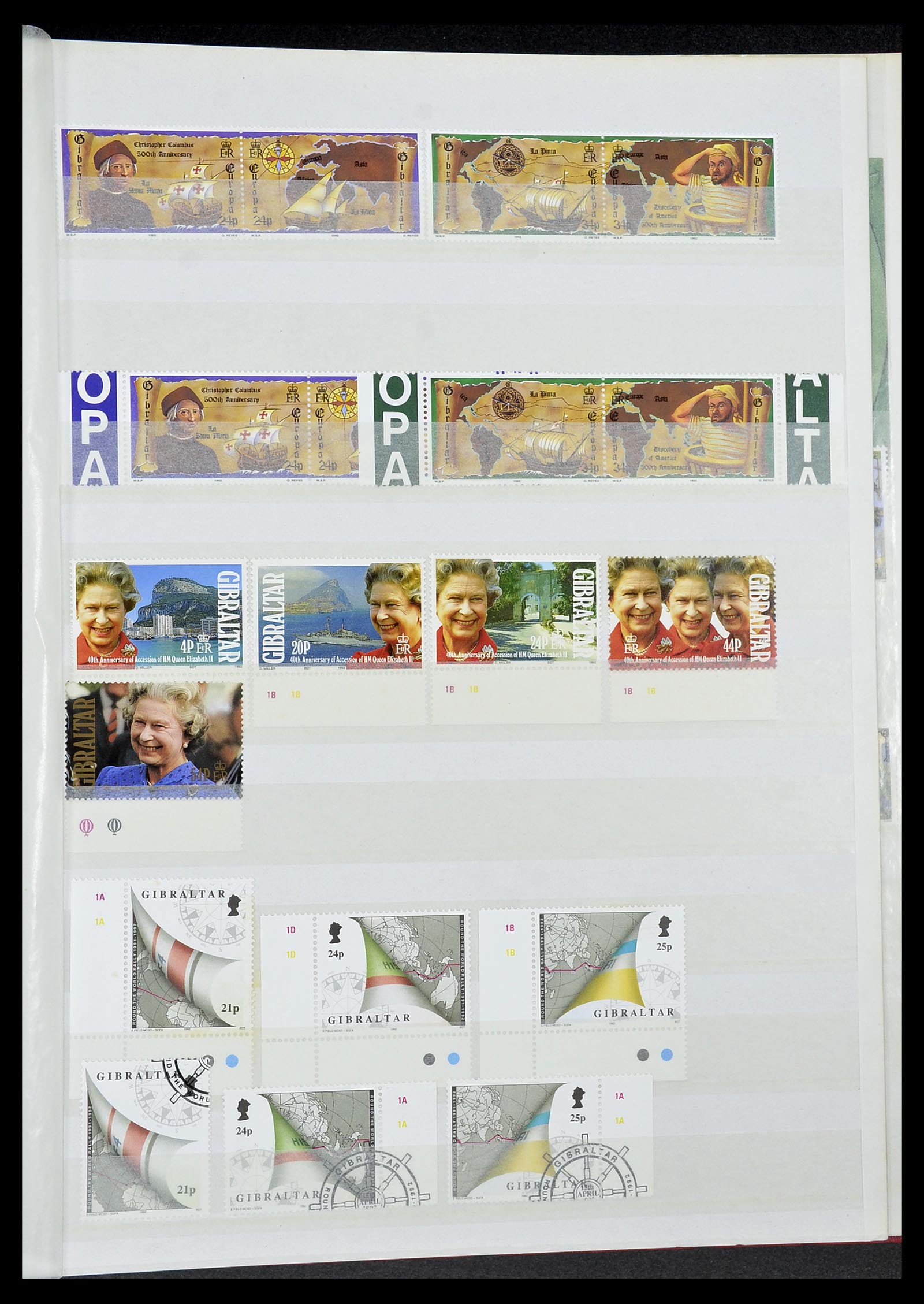 34547 043 - Postzegelverzameling 34547 Gibraltar 1886-2014!