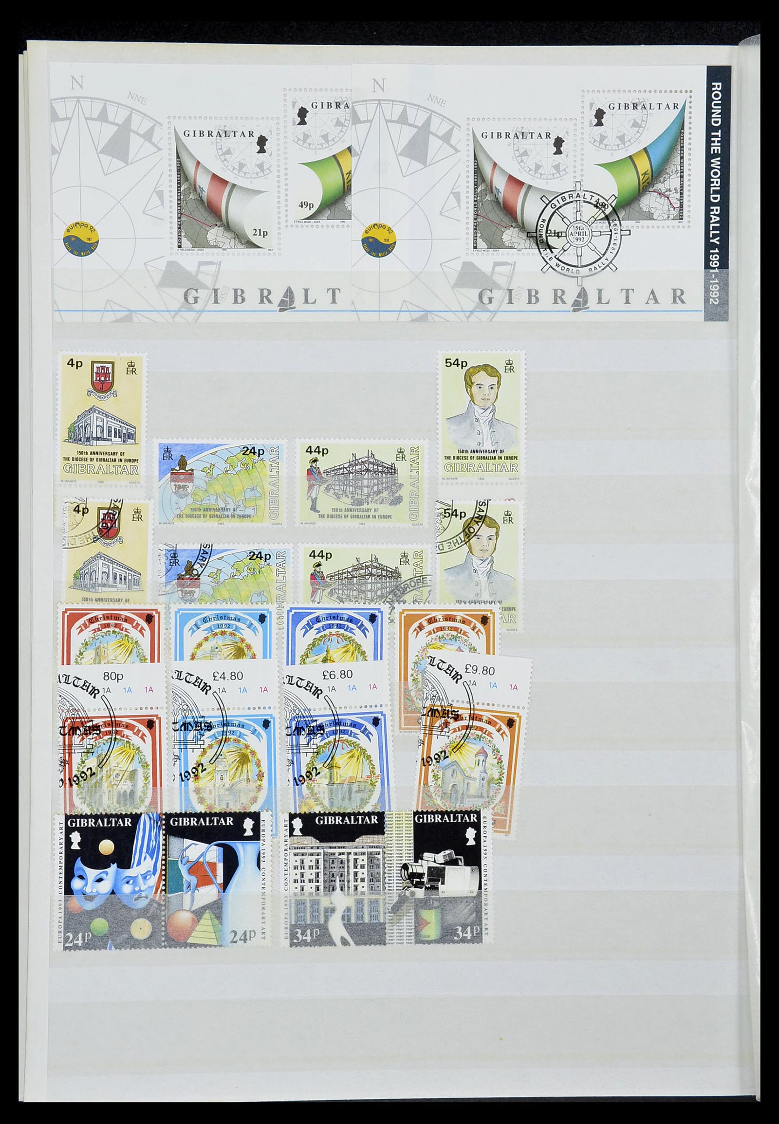 34547 045 - Postzegelverzameling 34547 Gibraltar 1886-2014!