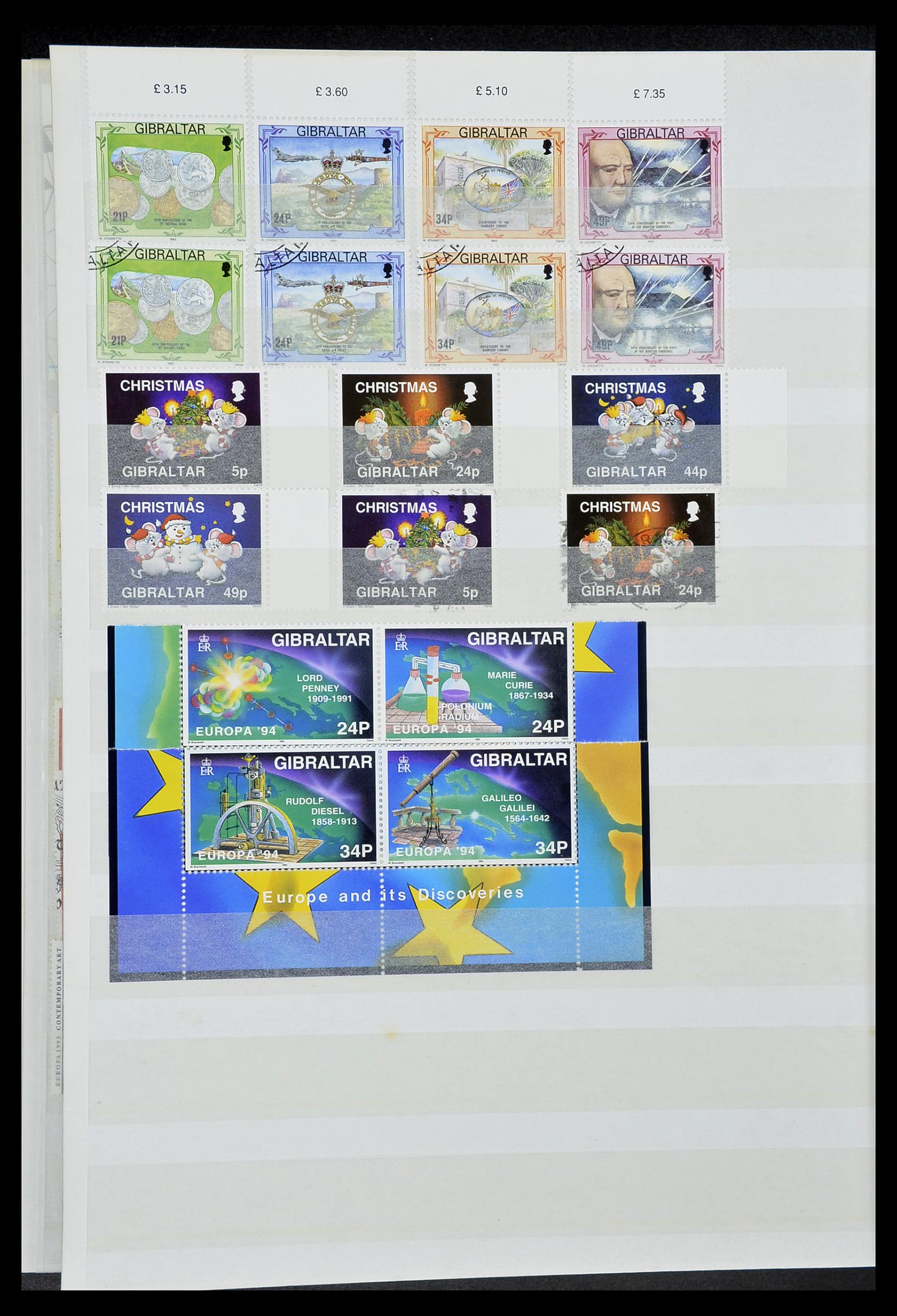 34547 046 - Postzegelverzameling 34547 Gibraltar 1886-2014!