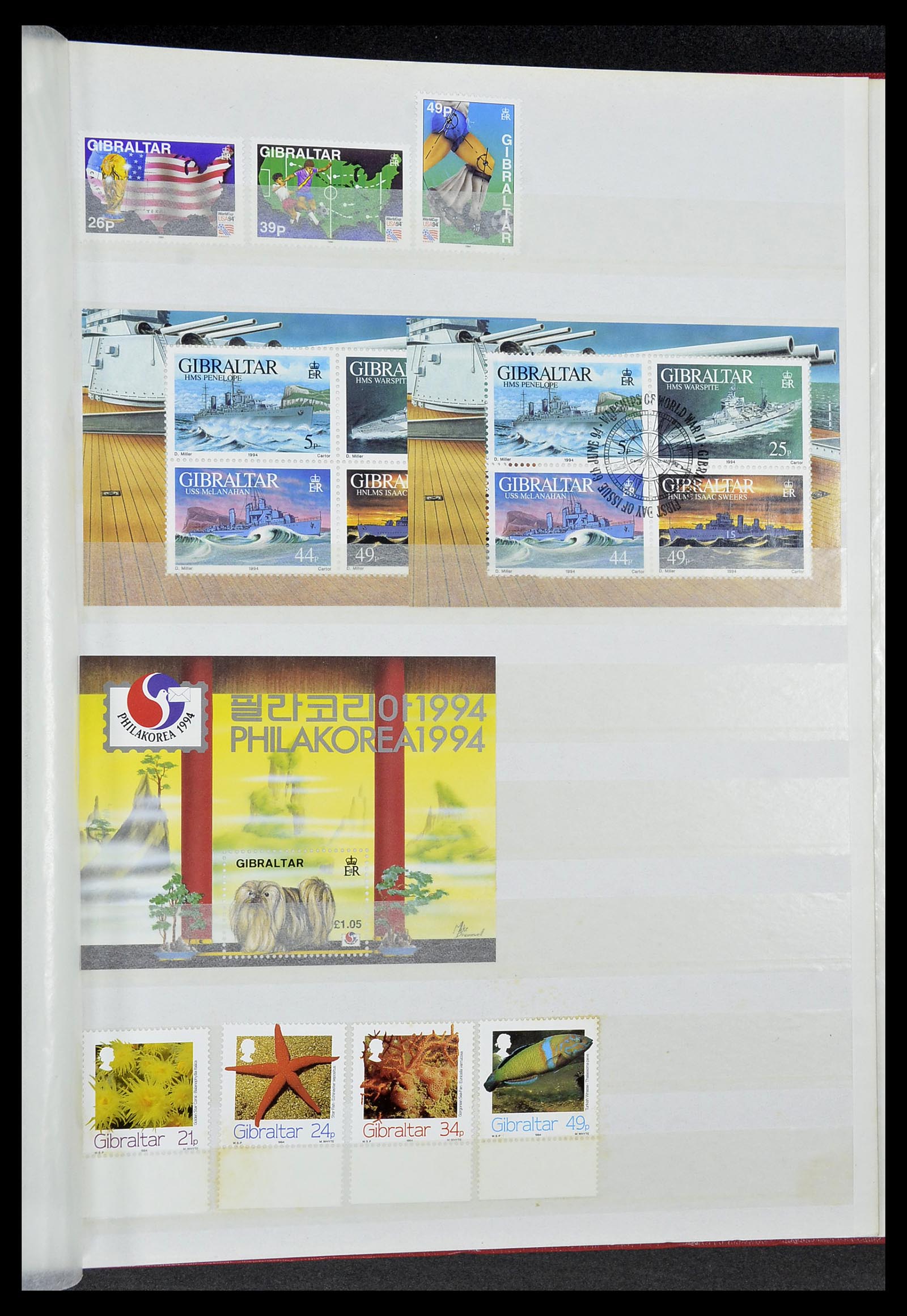 34547 047 - Postzegelverzameling 34547 Gibraltar 1886-2014!