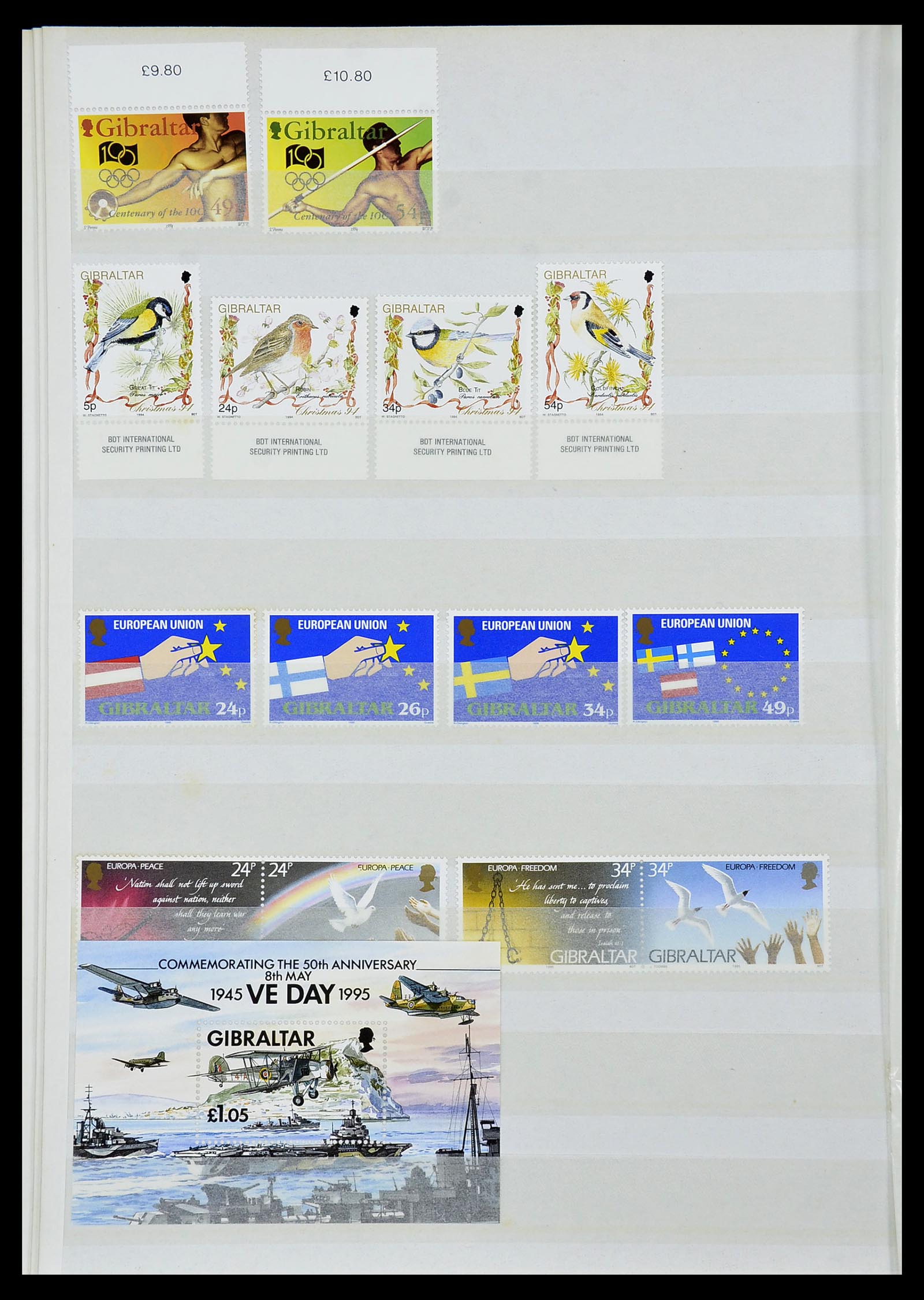 34547 048 - Postzegelverzameling 34547 Gibraltar 1886-2014!