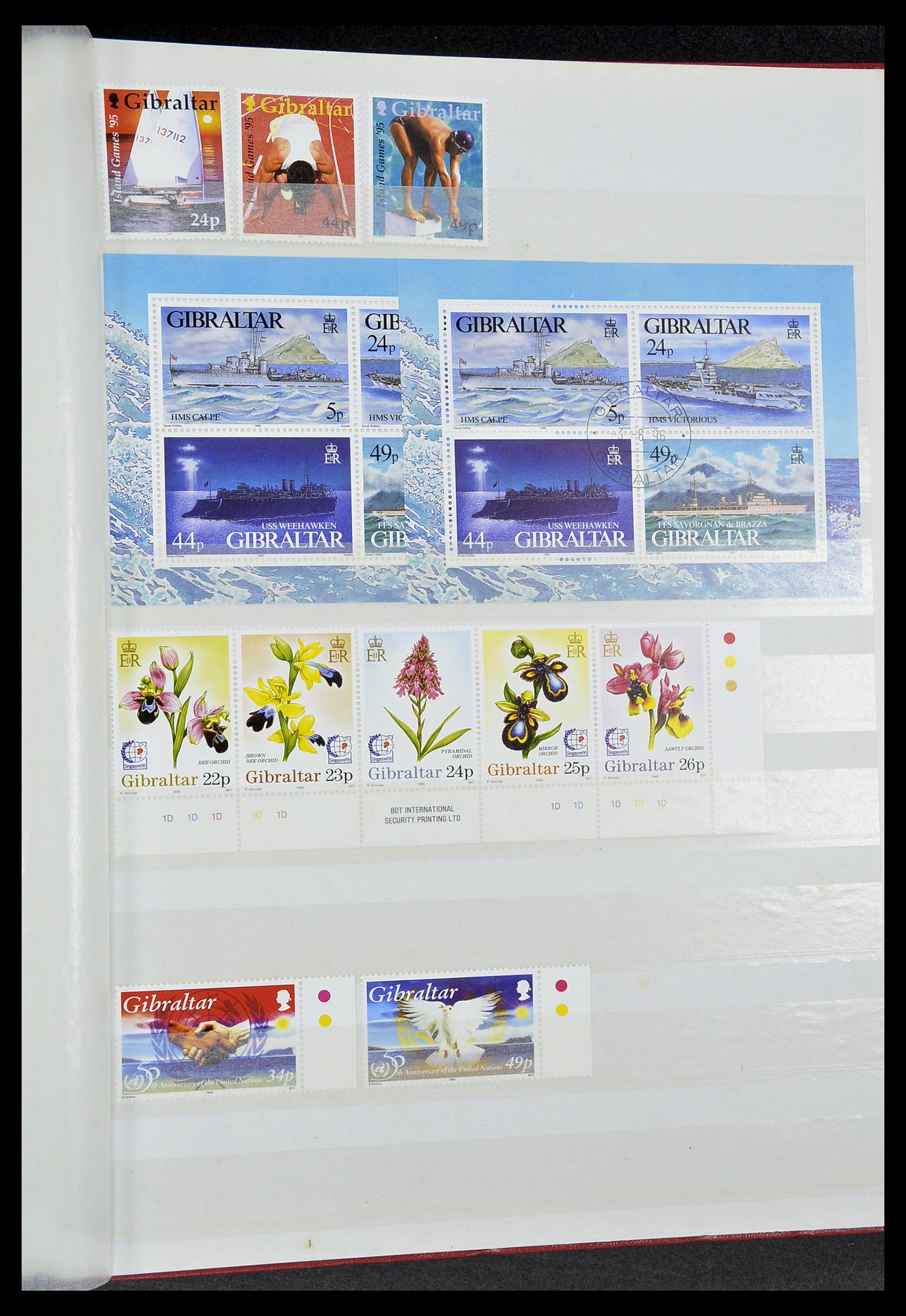 34547 049 - Postzegelverzameling 34547 Gibraltar 1886-2014!