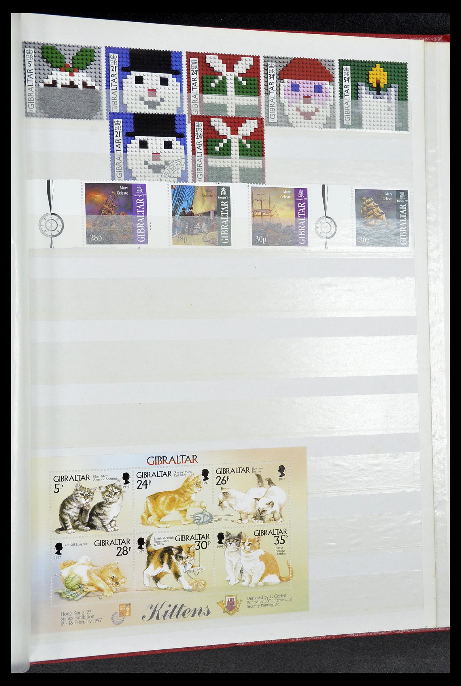34547 053 - Postzegelverzameling 34547 Gibraltar 1886-2014!