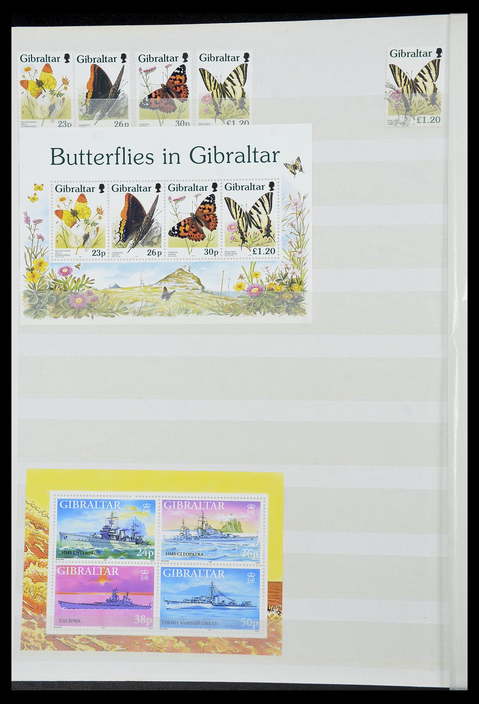 34547 054 - Postzegelverzameling 34547 Gibraltar 1886-2014!