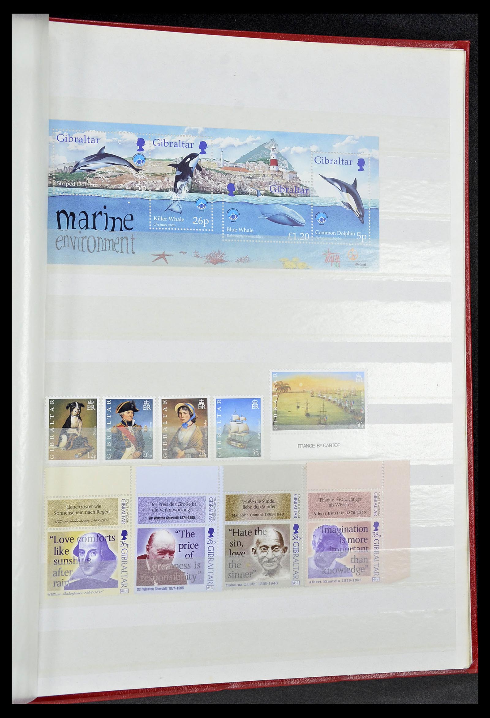 34547 059 - Postzegelverzameling 34547 Gibraltar 1886-2014!