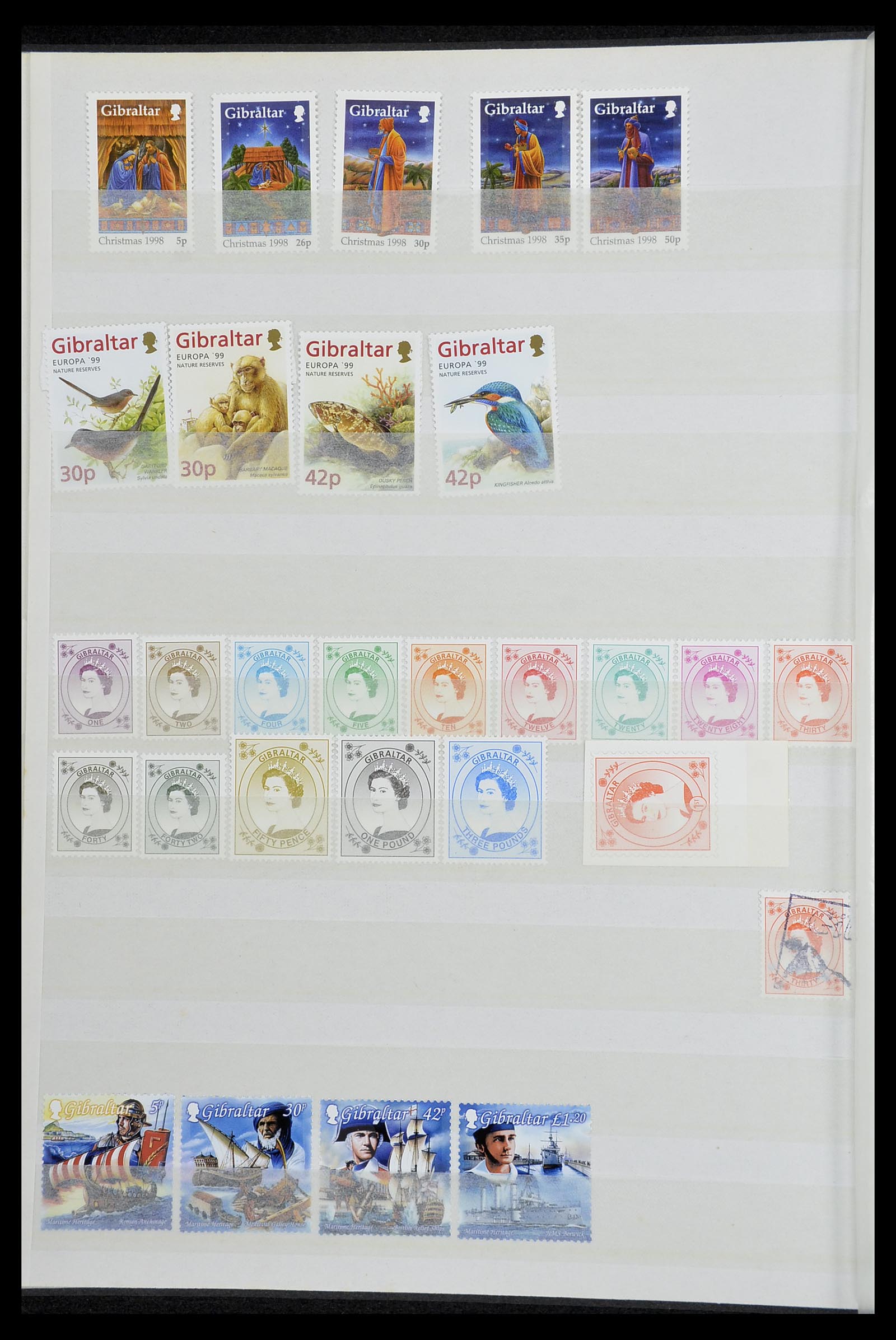 34547 060 - Postzegelverzameling 34547 Gibraltar 1886-2014!